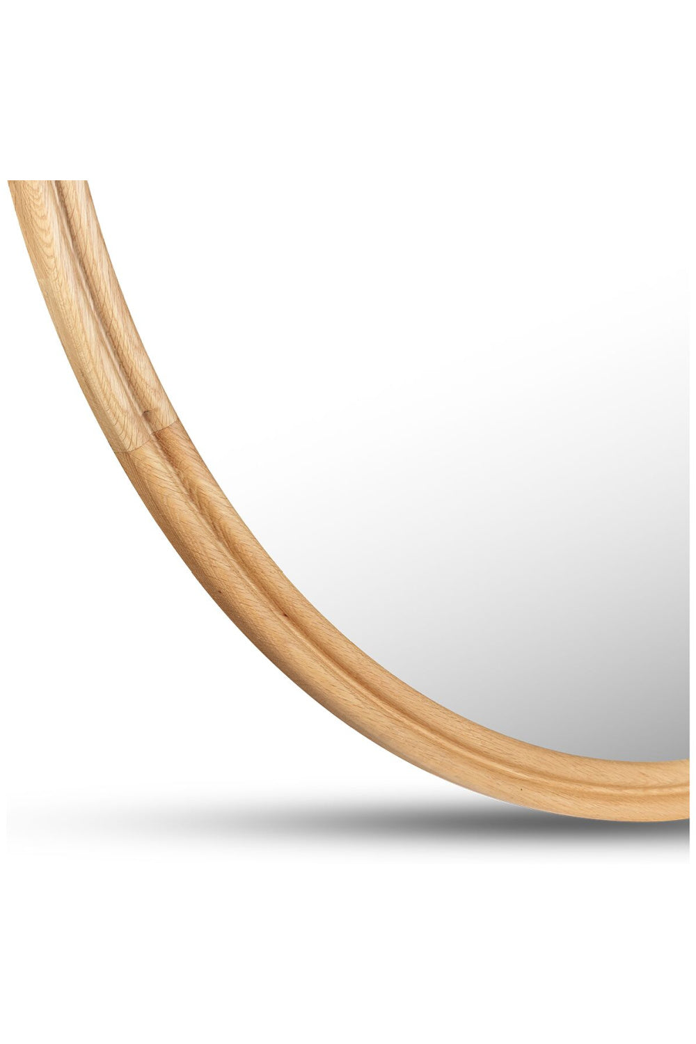 Modern European furniture - Oak Round Wall Mirror - www.oroa.com