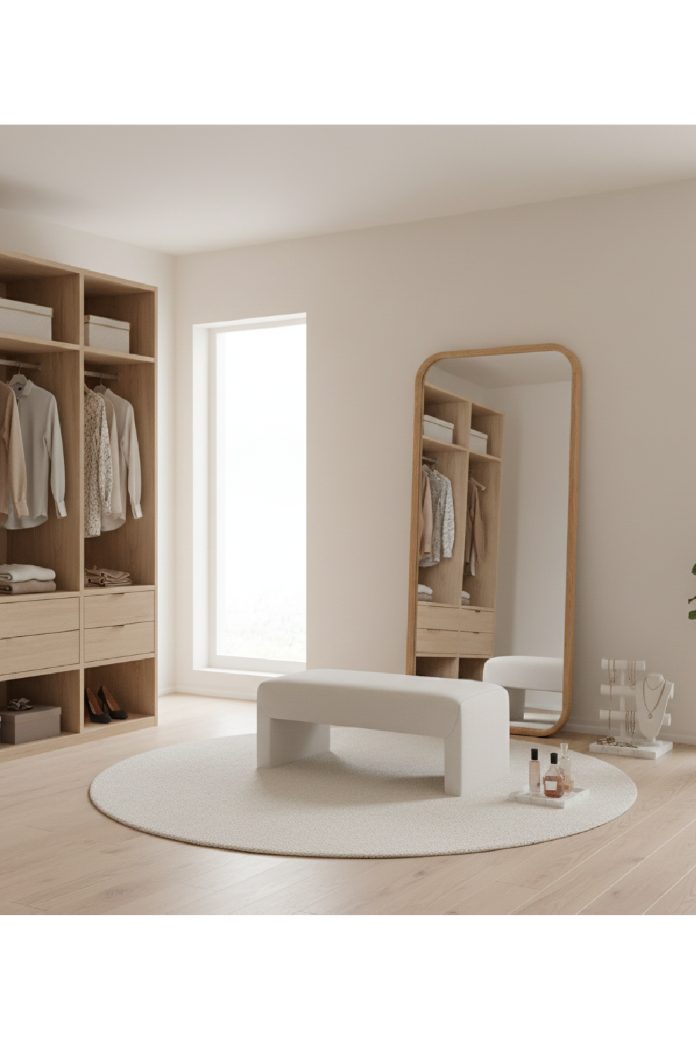 Modern European furniture - Solid Wood Mirror - www.oroa.com