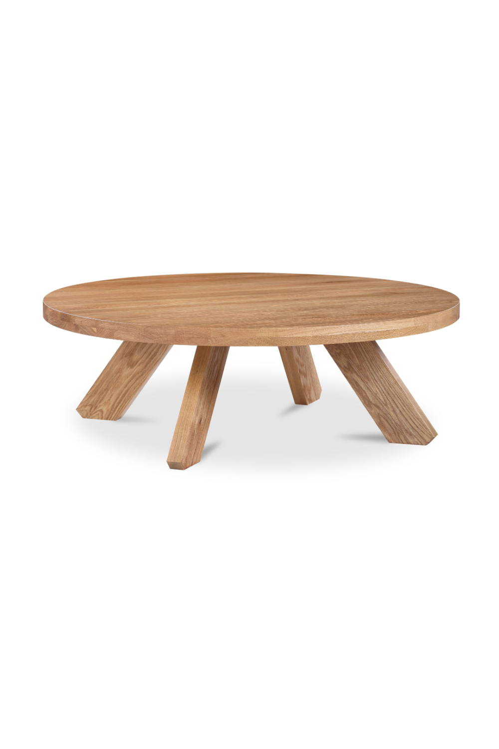 Modern European furniture - Solid Oak Round Coffee Table - www.oroa.com