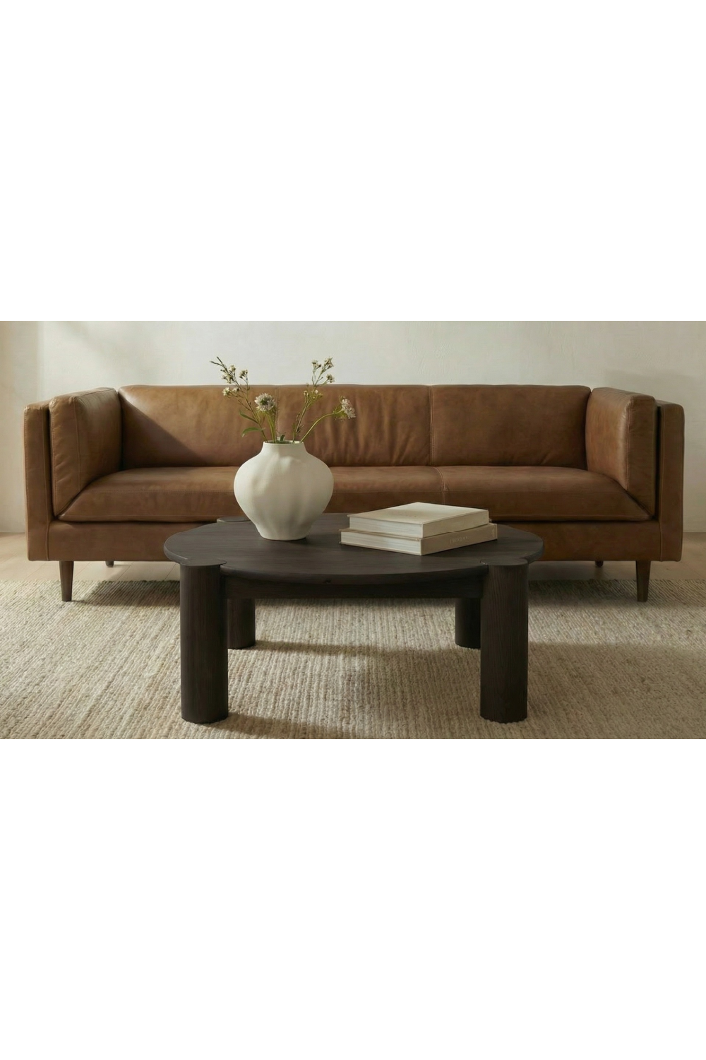 3-Legged Solid Oak Coffee Table | Oroa.com