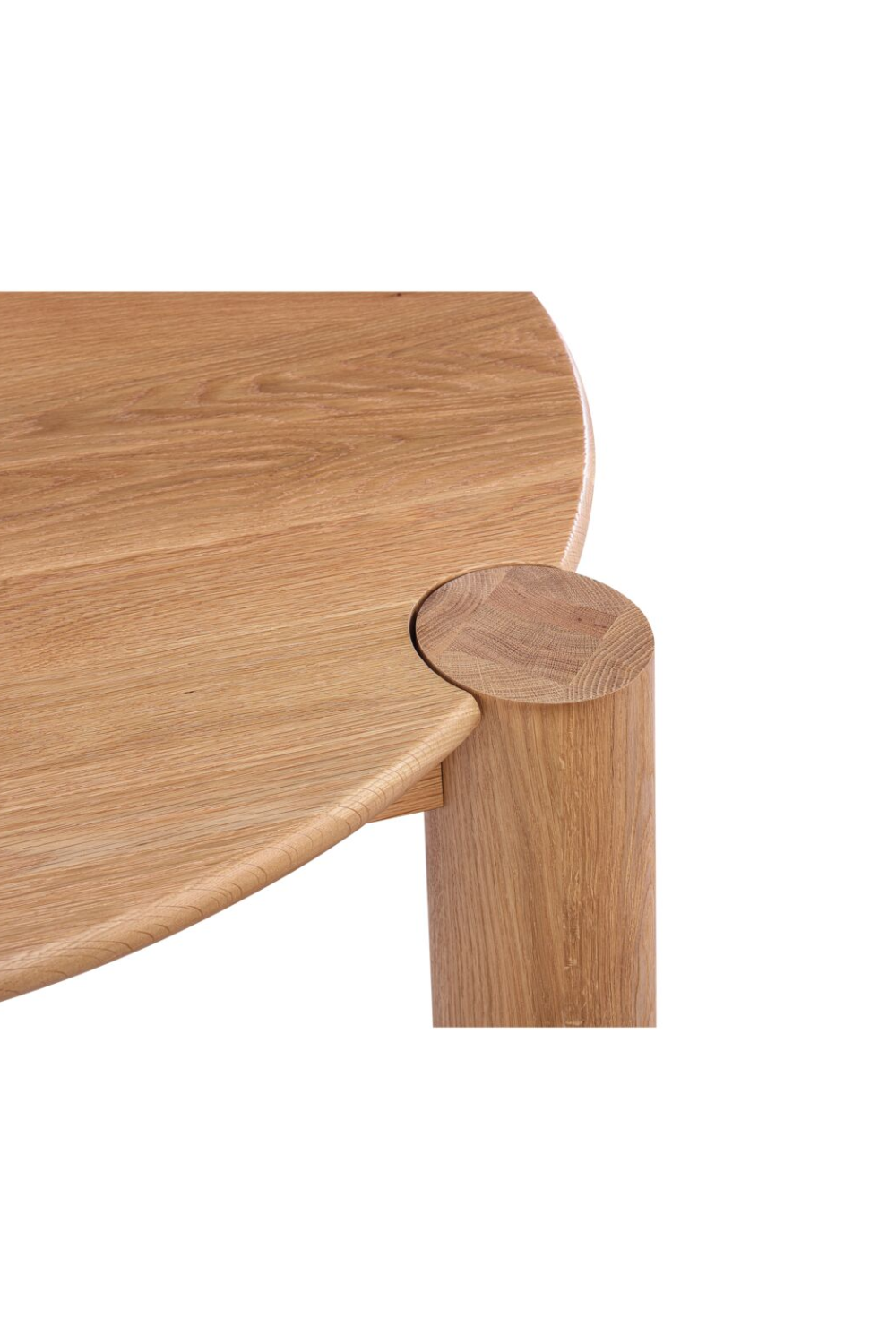 3-Legged Solid Oak Coffee Table | Oroa.com