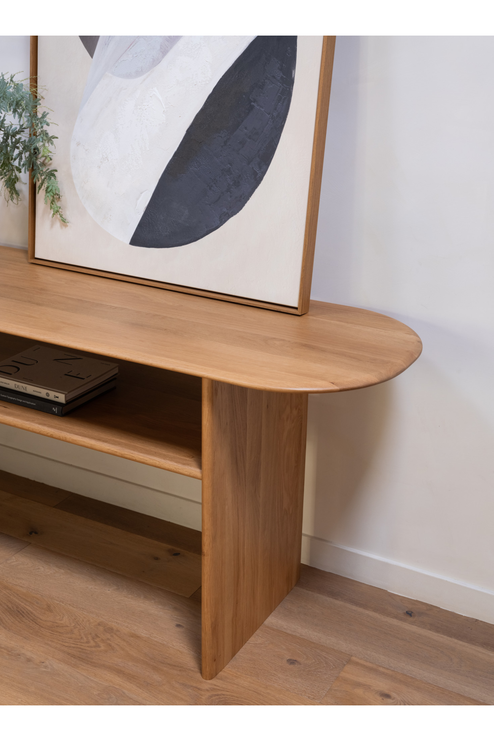 Modern European furniture - Solid Natural Oak Console Table - www.oroa.com