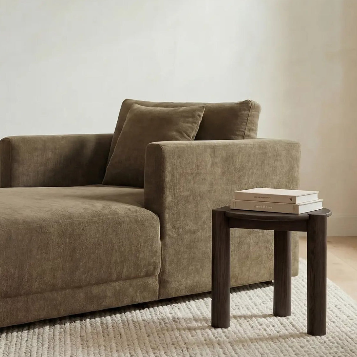 Modern European furniture - 3-Legged Solid Oak Side Table - www.oroa.com