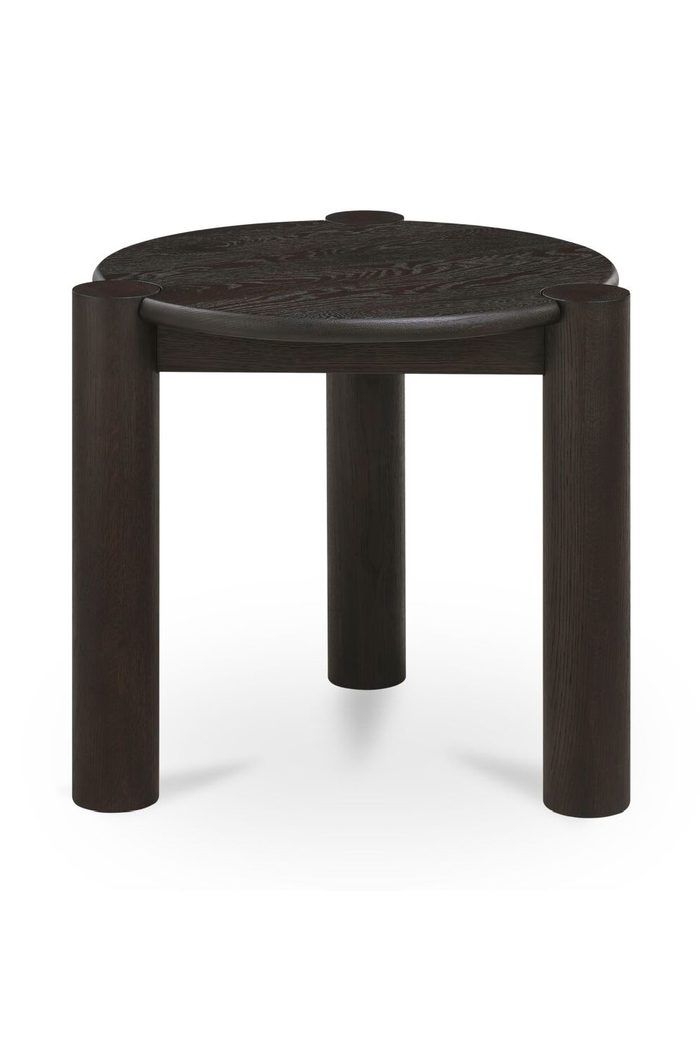 Modern European furniture - 3-Legged Solid Oak Side Table - www.oroa.com