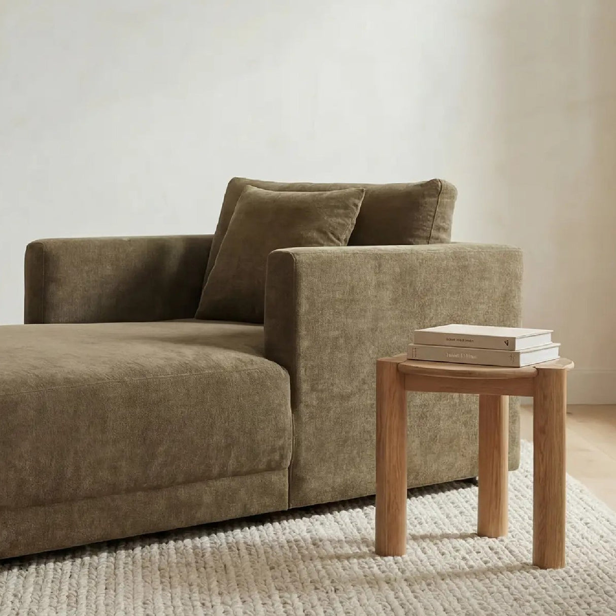Modern European furniture - 3-Legged Solid Oak Side Table - www.oroa.com