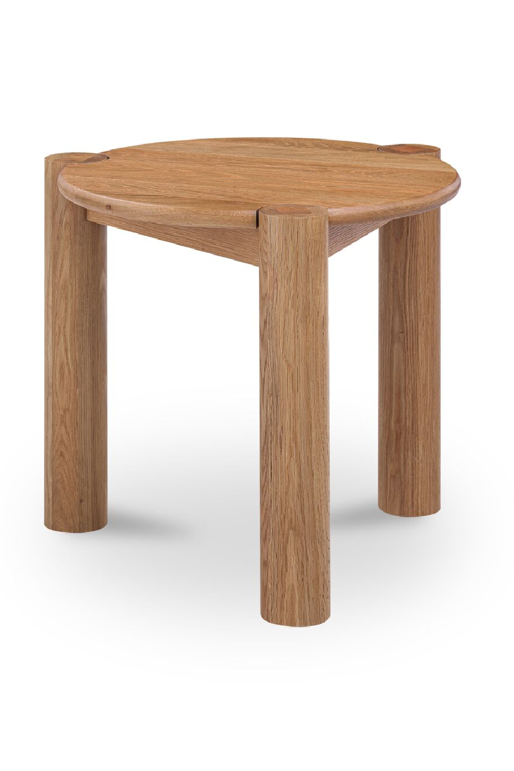 Modern European furniture - 3-Legged Solid Oak Side Table - www.oroa.com