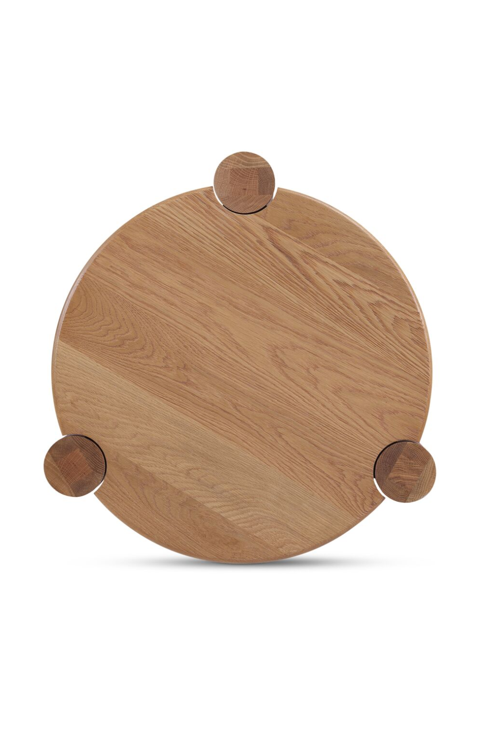 Modern European furniture - 3-Legged Solid Oak Side Table - www.oroa.com