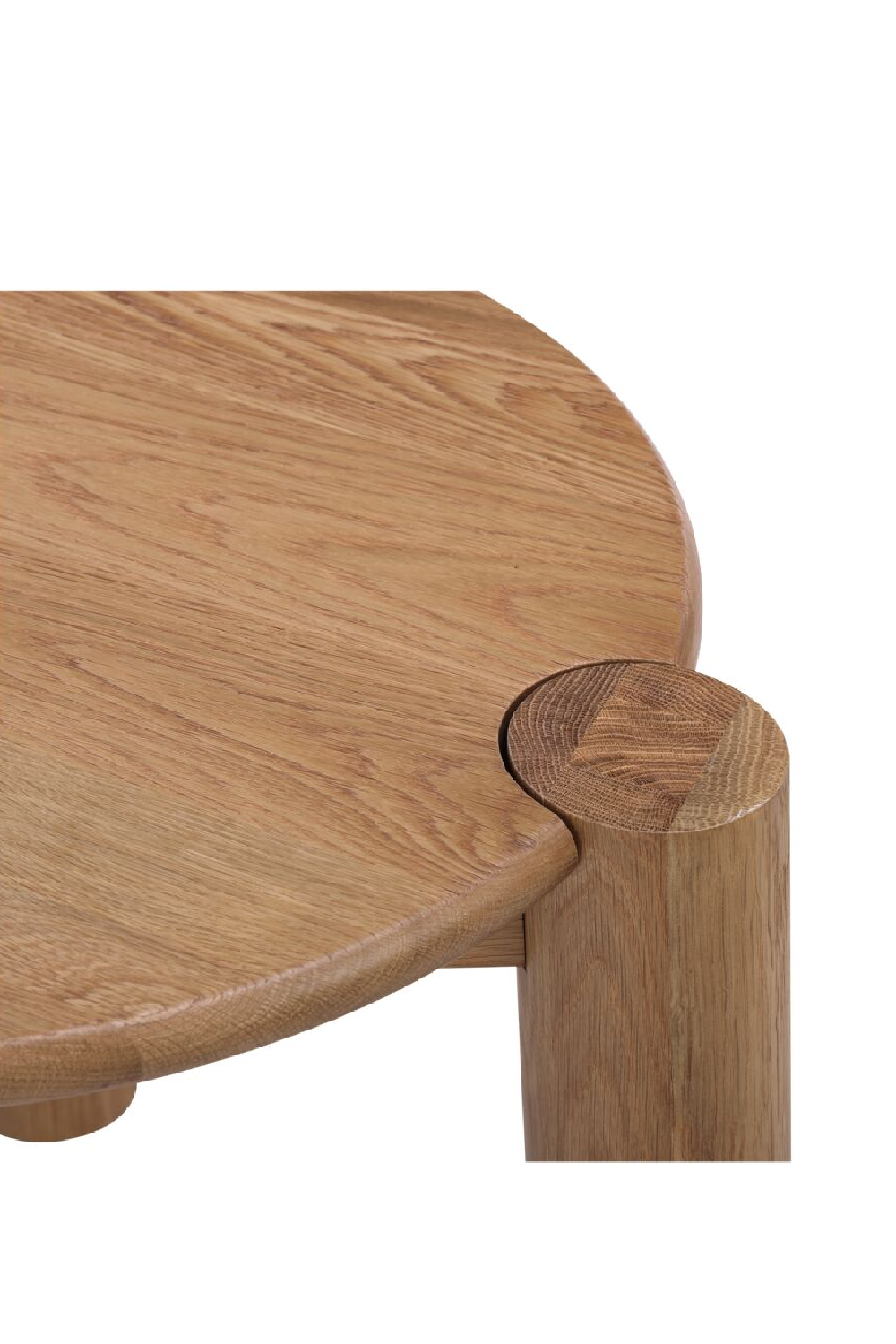Modern European furniture - 3-Legged Solid Oak Side Table - www.oroa.com