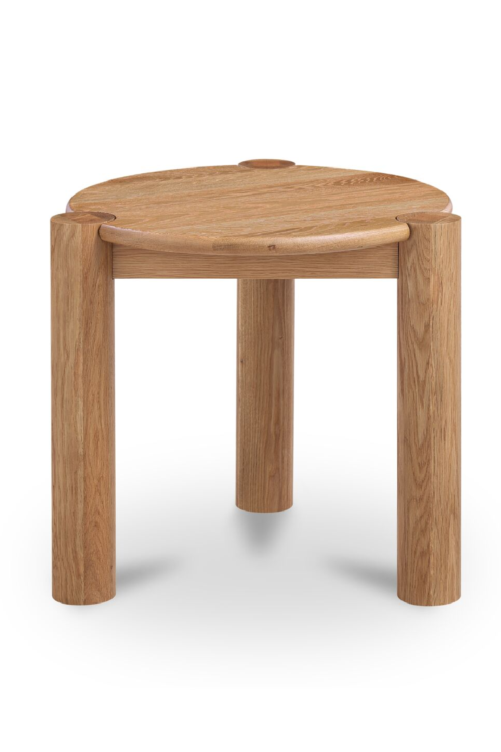 Modern European furniture - 3-Legged Solid Oak Side Table - www.oroa.com