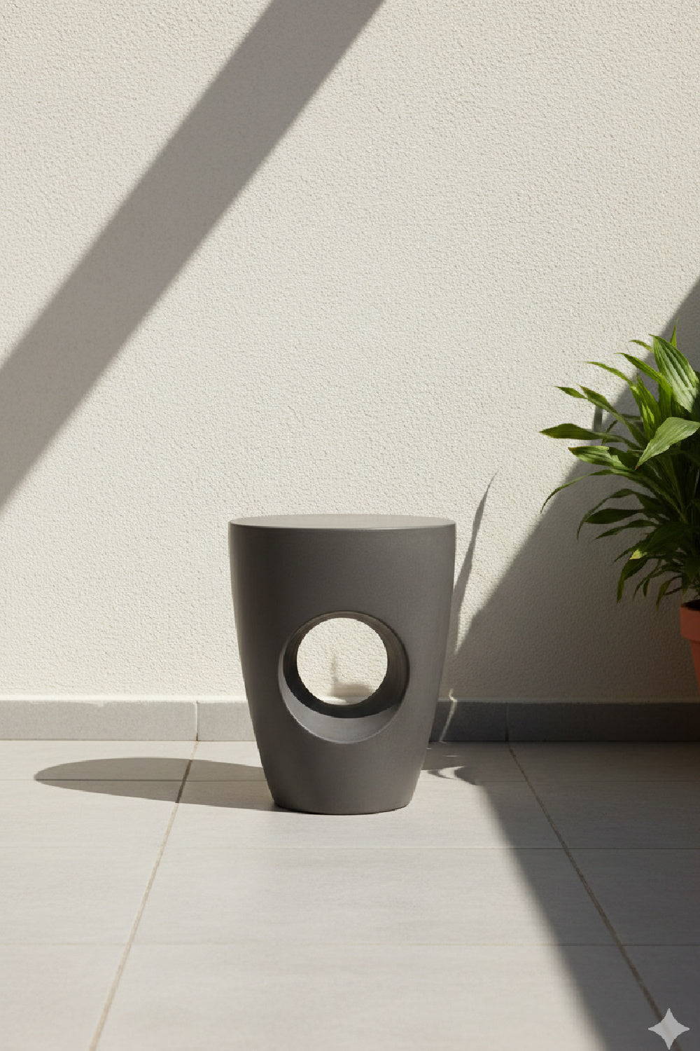 Modern European furniture - Round Cutout Indoor/Outdoor Stool - www.oroa.com