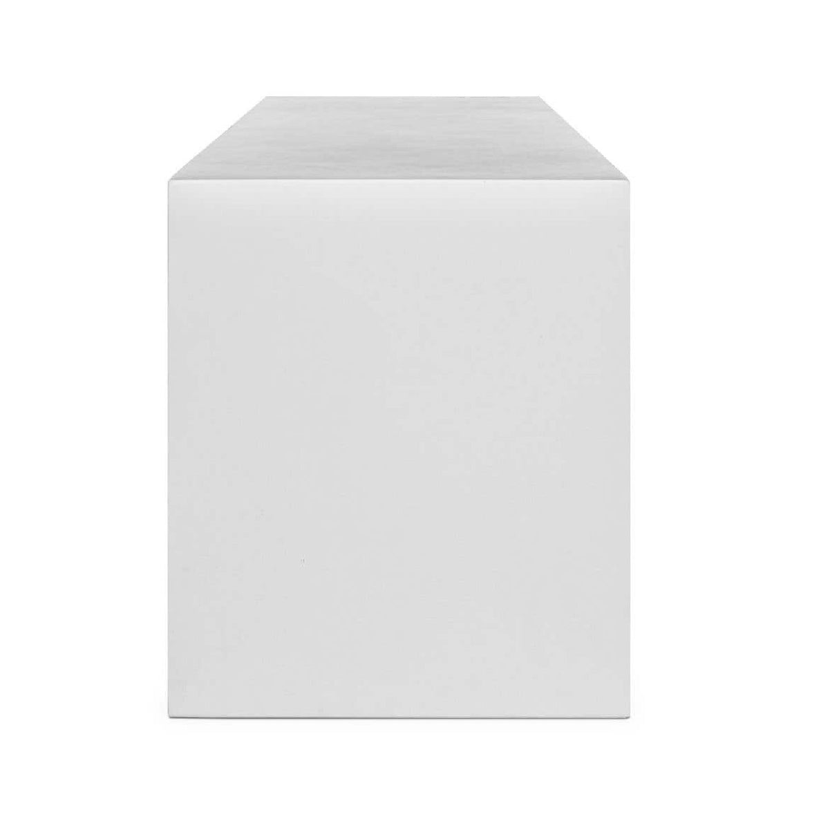Modern European furniture - White Concrete Outdoor Bench - www.oroa.com