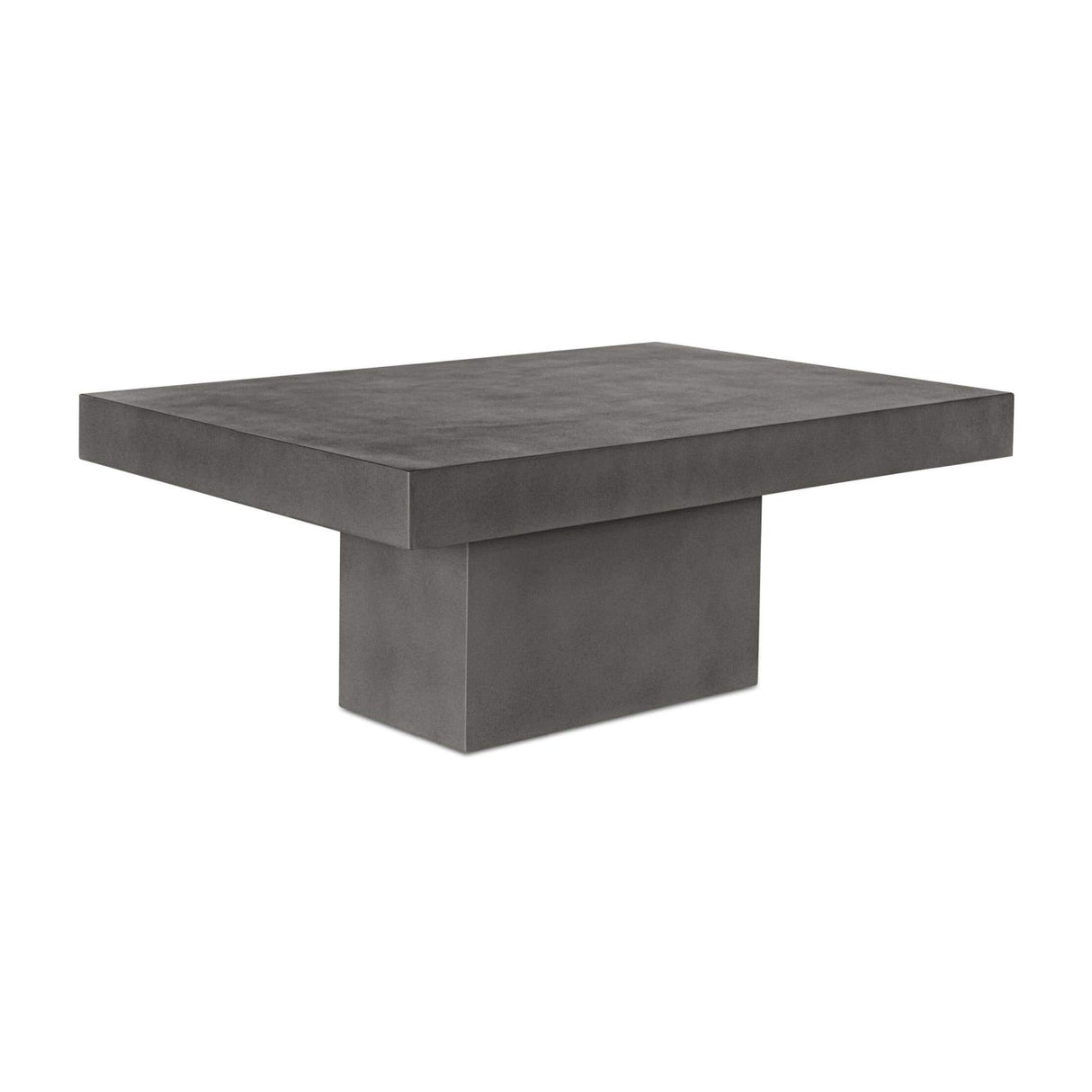 Modern European furniture - Gray Concrete Outdoor Coffee Table - www.oroa.com