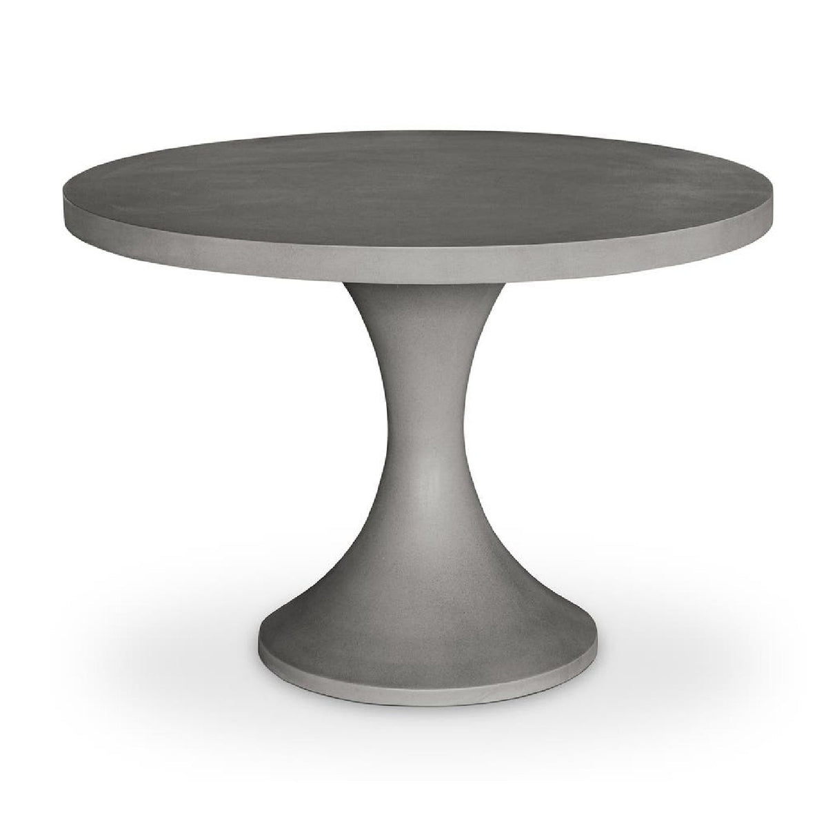 Modern European furniture - Gray Pedestal Outdoor Dining Table - www.oroa.com