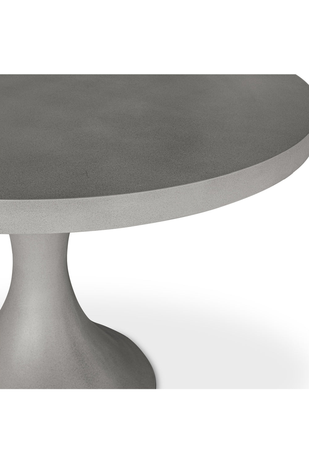 Modern European furniture - Gray Pedestal Outdoor Dining Table - www.oroa.com