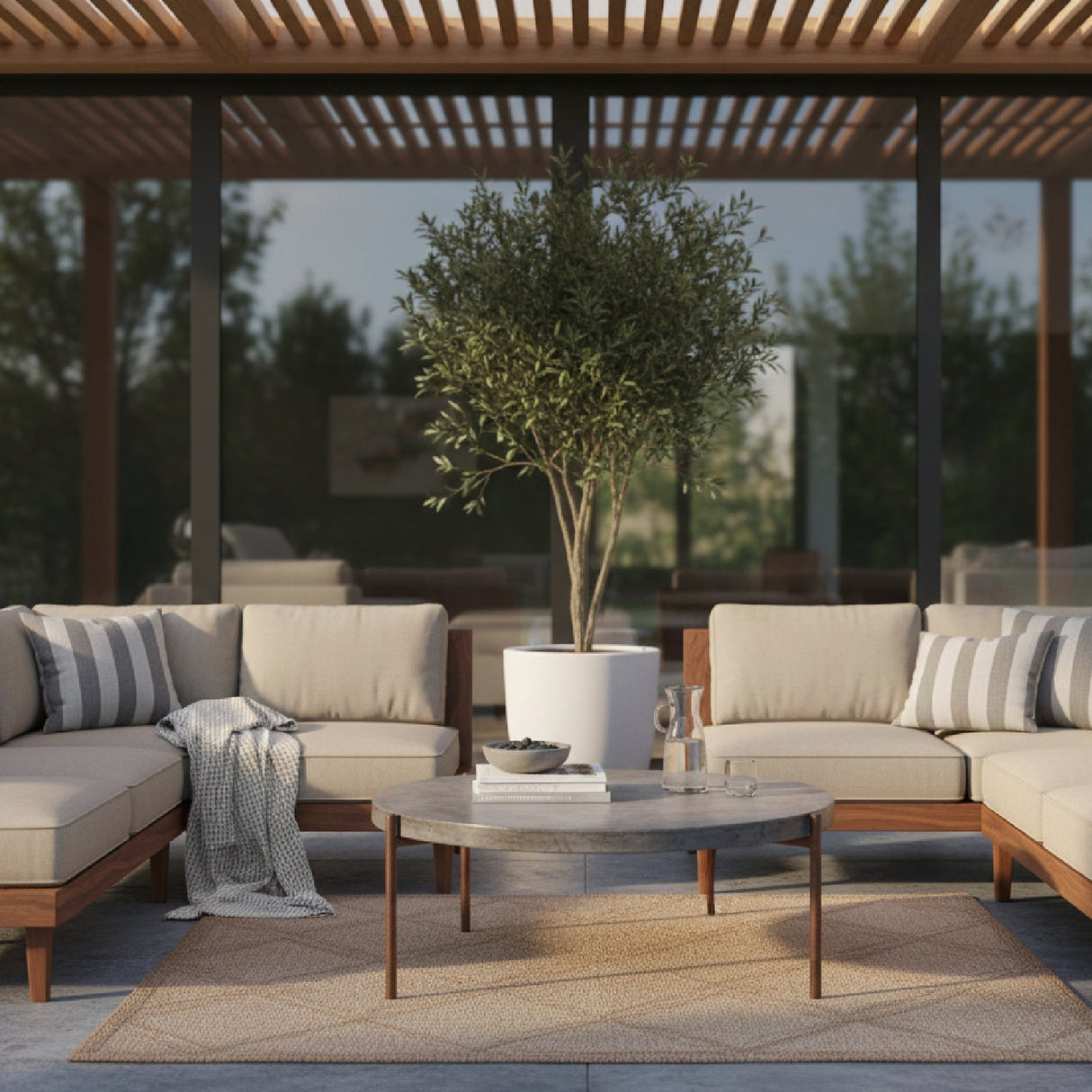 Modern European furniture - Modern Indoor/Outdoor Coffee Table - www.oroa.com