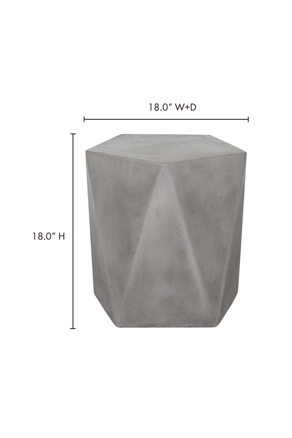 Modern European furniture - Gray Outdoor Concrete Stool - www.oroa.com
