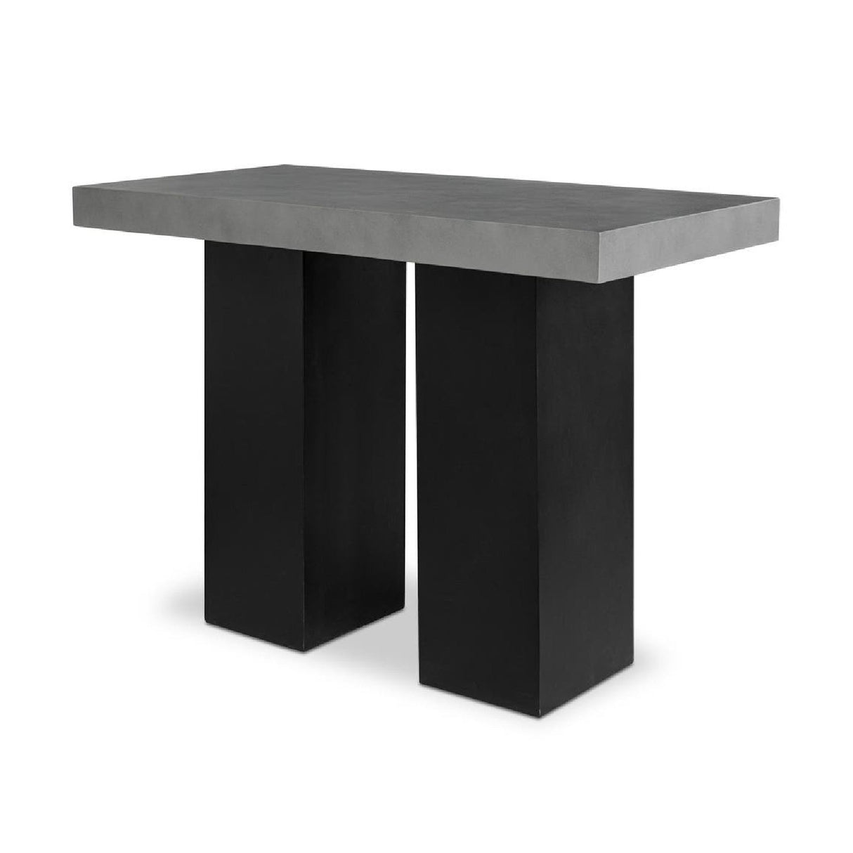 Modern European furniture - Gray Concrete Outdoor Bar Table - www.oroa.com