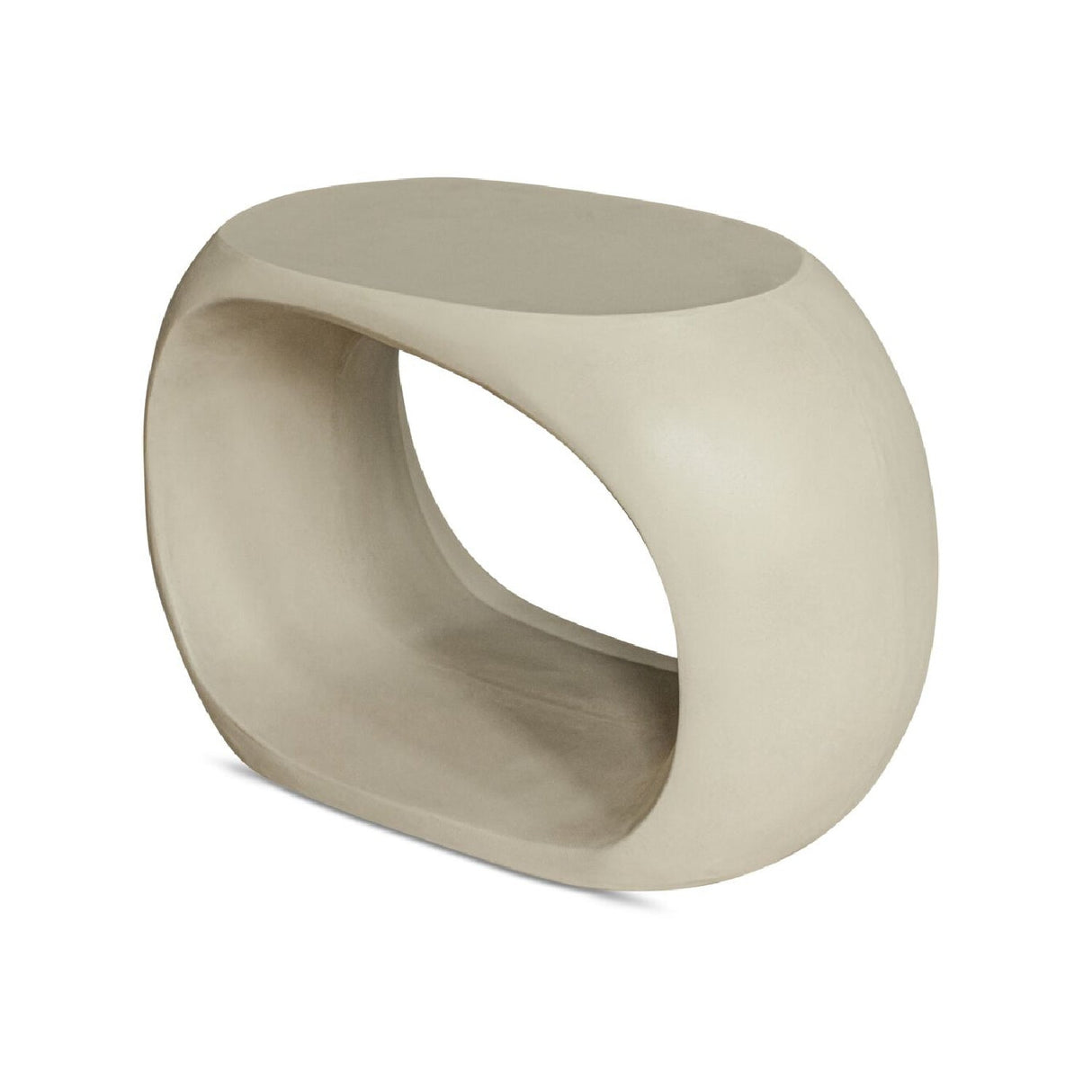 Modern European furniture - Carved Concrete Indoor/Outdoor Stool - www.oroa.com