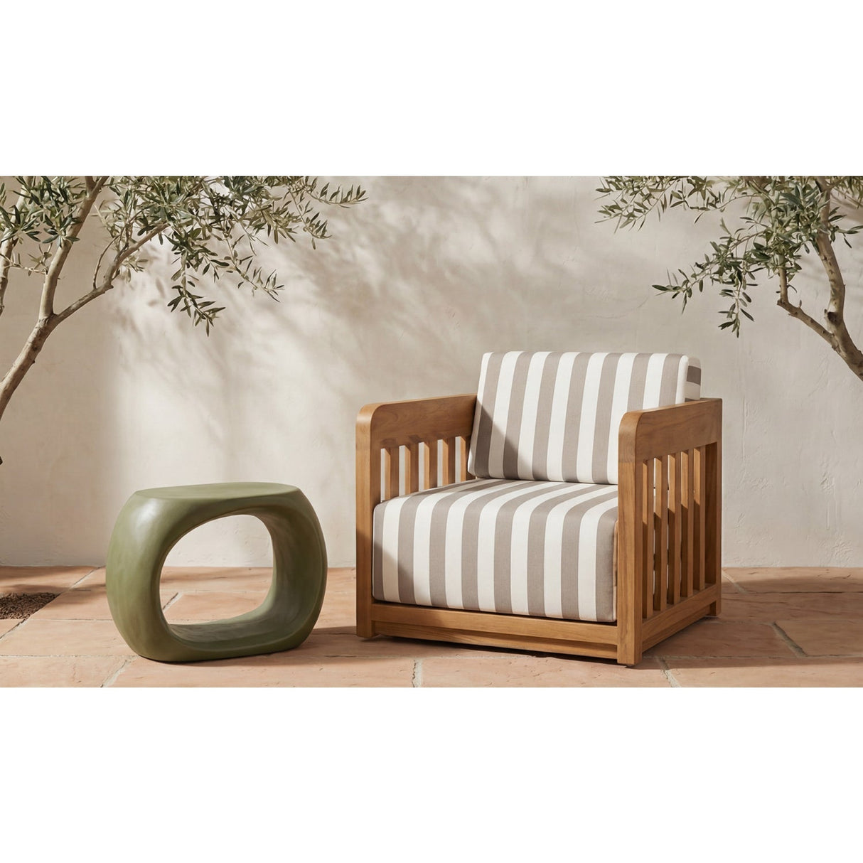 Modern European furniture - Carved Concrete Indoor/Outdoor Stool - www.oroa.com