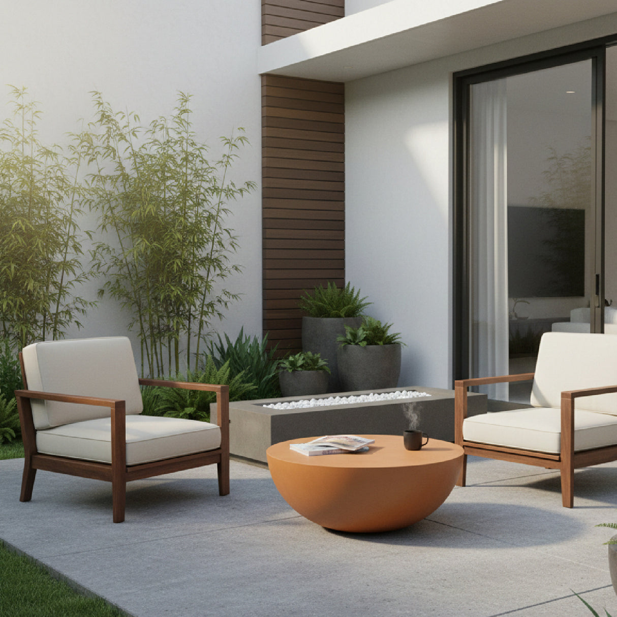 Modern European furniture - Bowl-Shaped Indoor/Outdoor Coffee Table - www.oroa.com