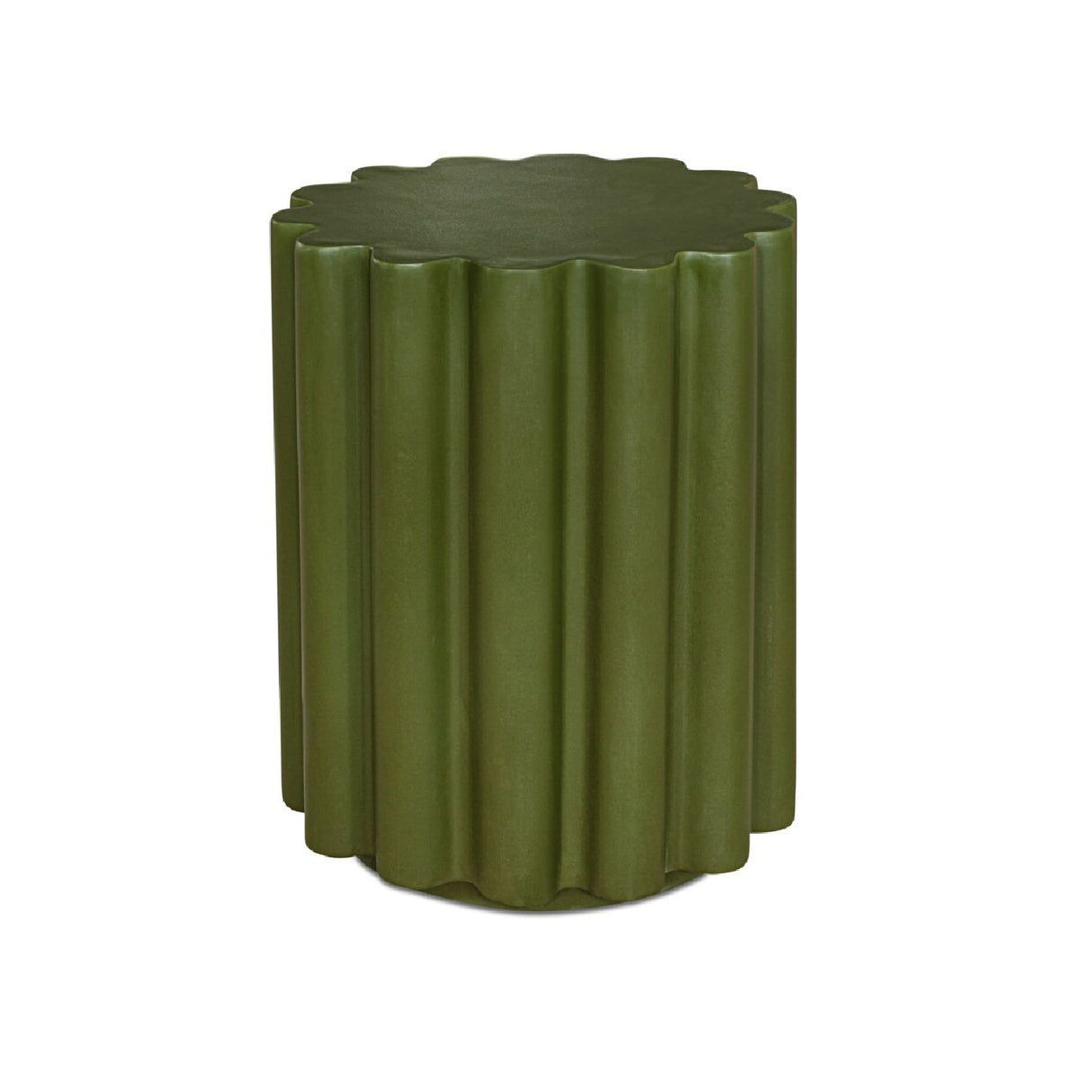 Modern European furniture - Scalloped Indoor/Outdoor Accent Table - www.oroa.com