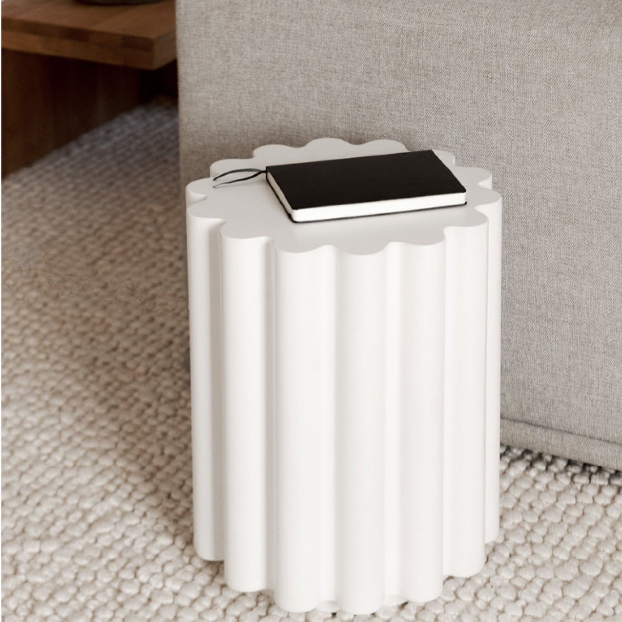 Modern European furniture - Scalloped Indoor/Outdoor Accent Table - www.oroa.com