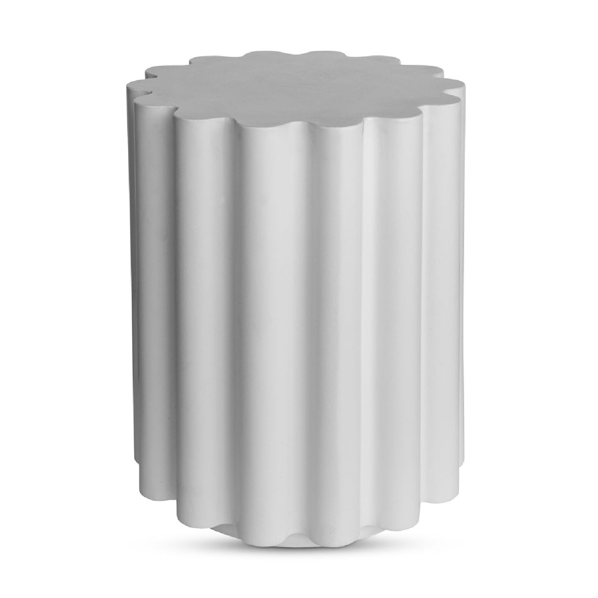 Modern European furniture - Scalloped Indoor/Outdoor Accent Table - www.oroa.com