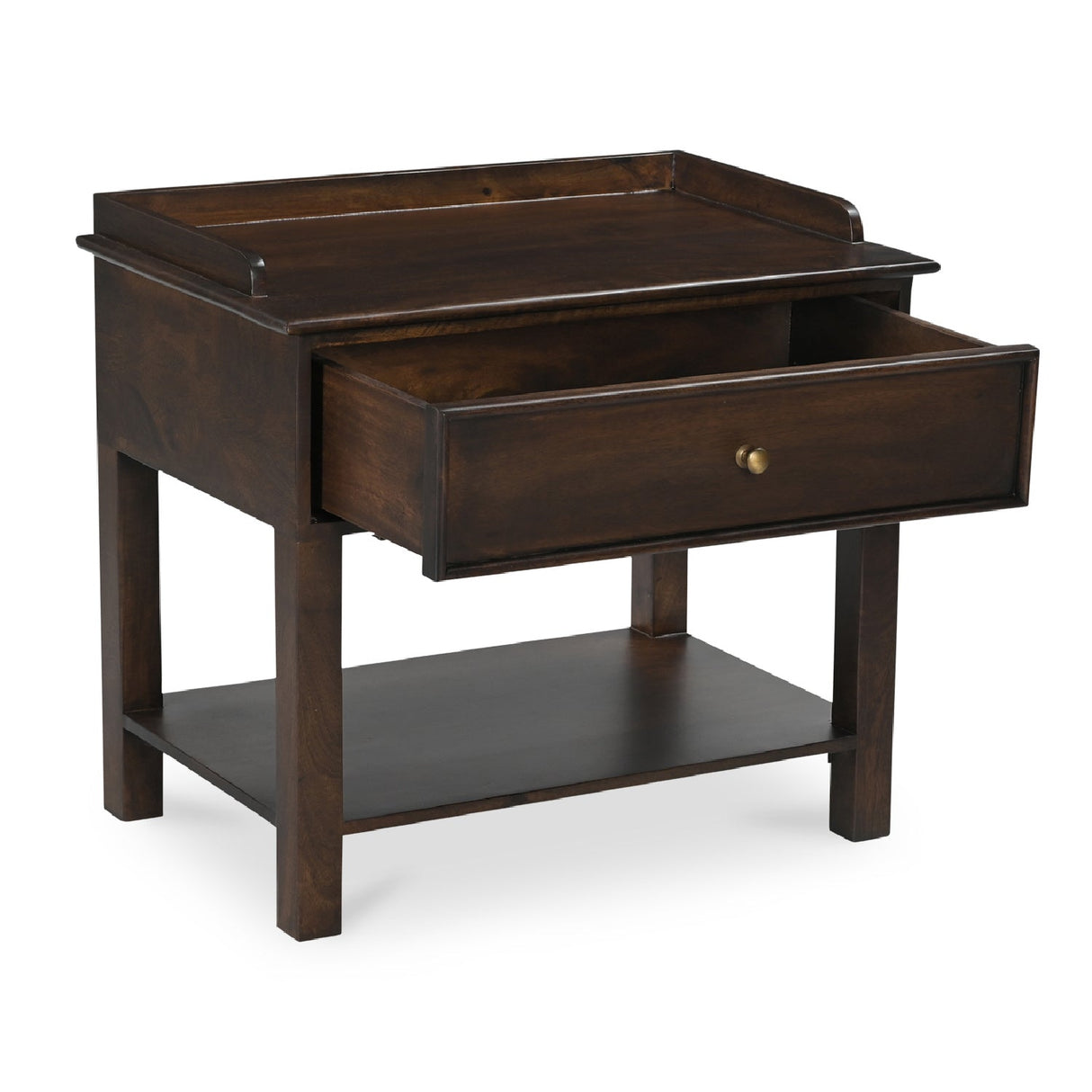 Modern European furniture - Brown Mango Wood Nightstand - www.oroa.com