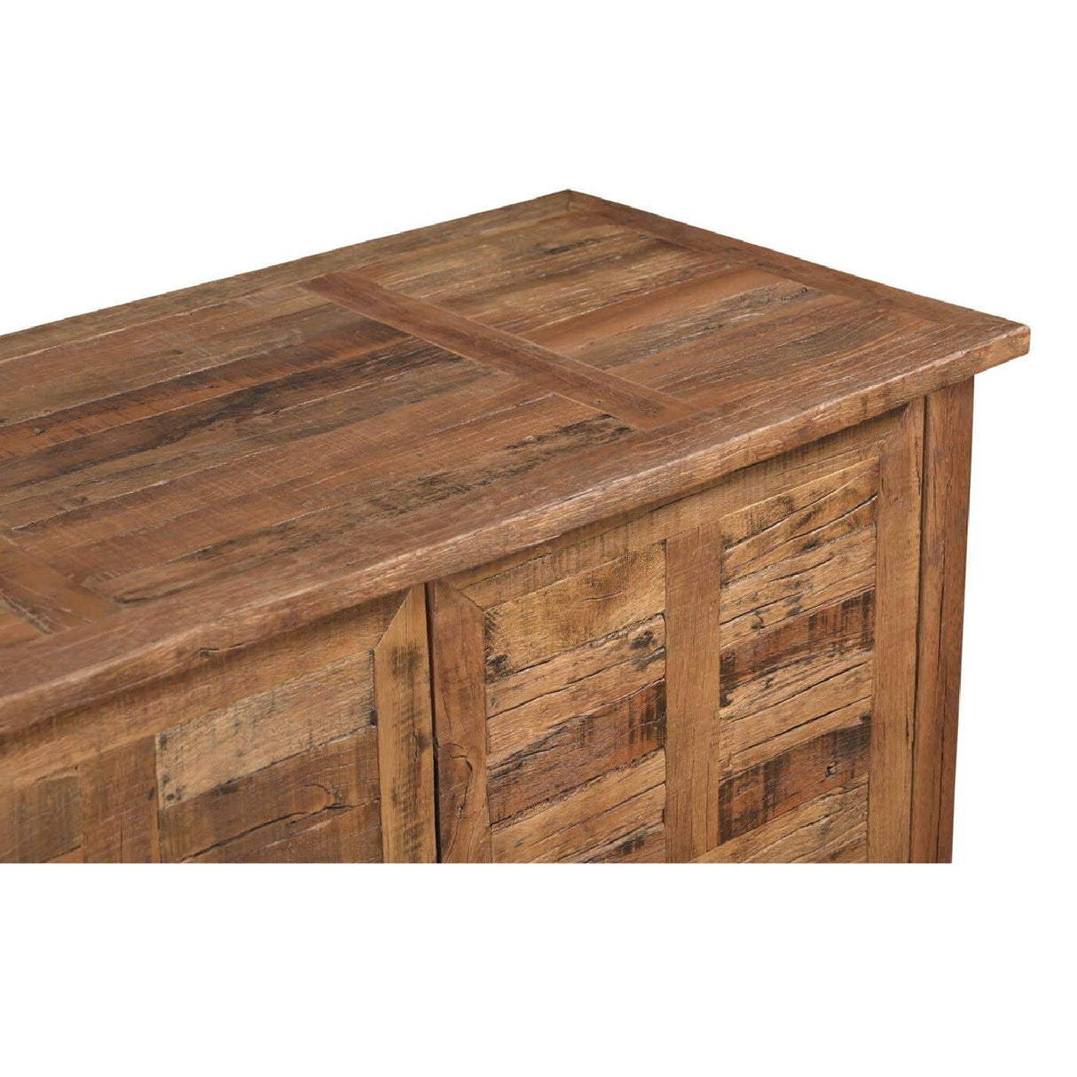 Modern or European furniture - Vintage Wooden 4-Door Sideboard - www.oroa.com