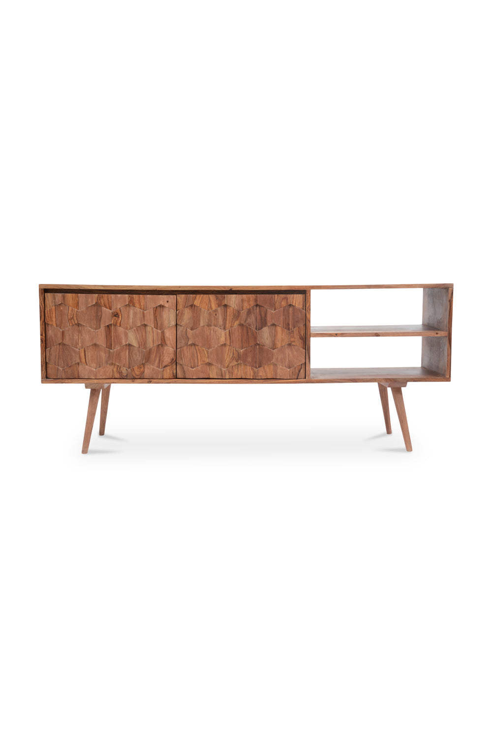 Modern European furniture - Natural Sheesham Media Cabinet - www.oroa.com