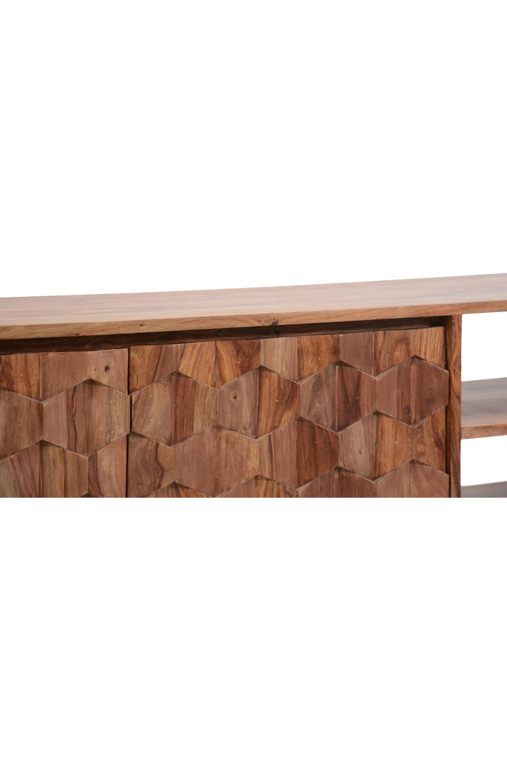 Modern European furniture - Natural Sheesham Media Cabinet - www.oroa.com