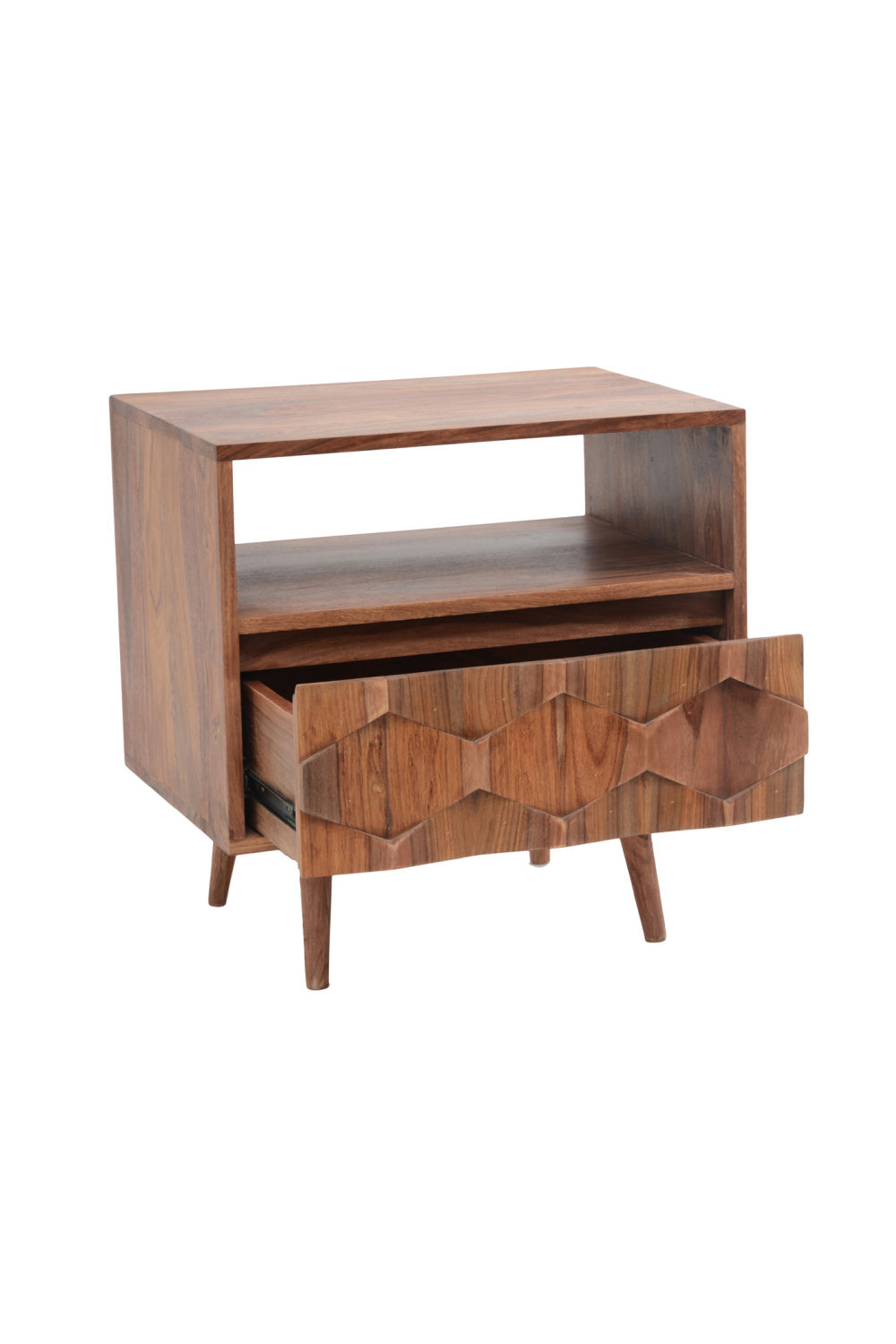 Modern European furniture - Natural Wood Nightstand - www.oroa.com