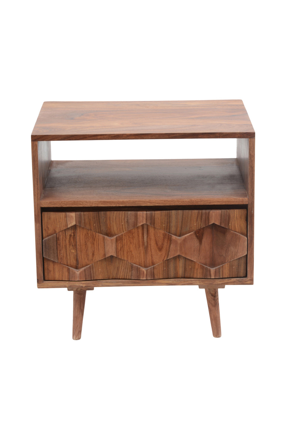 Modern European furniture - Natural Wood Nightstand - www.oroa.com
