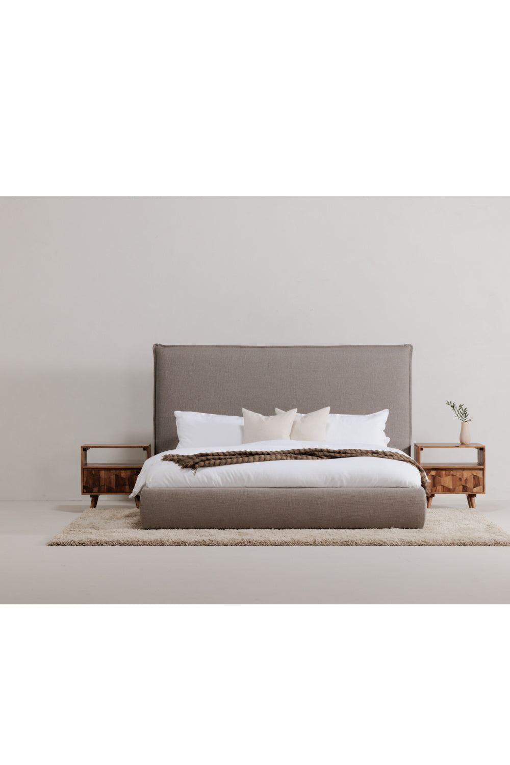 Modern European furniture - Natural Wood Nightstand - www.oroa.com