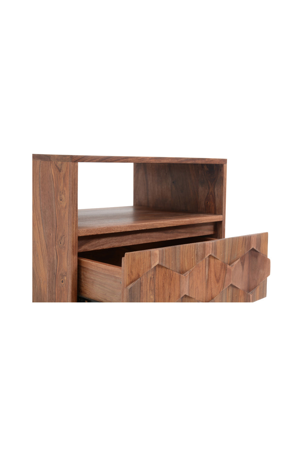 Modern European furniture - Natural Wood Nightstand - www.oroa.com