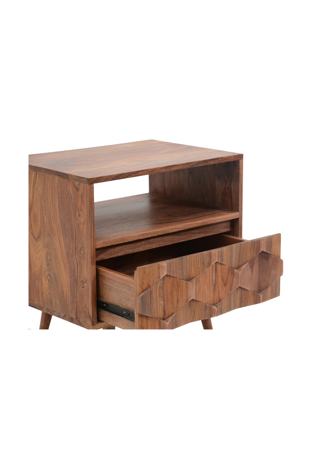 Modern European furniture - Natural Wood Nightstand - www.oroa.com