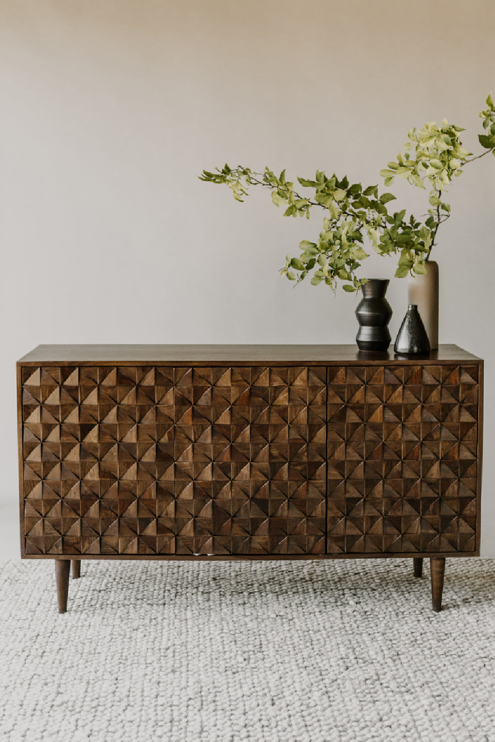 Modern European furniture - 3-Door Wood Sideboard - www.oroa.com