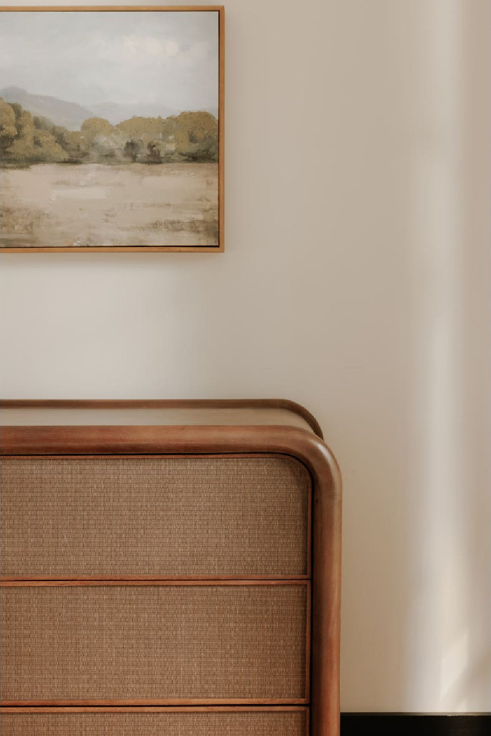 Tatami Mat 3-Drawer Nightstand | Novi Living Rye | Oroa.com