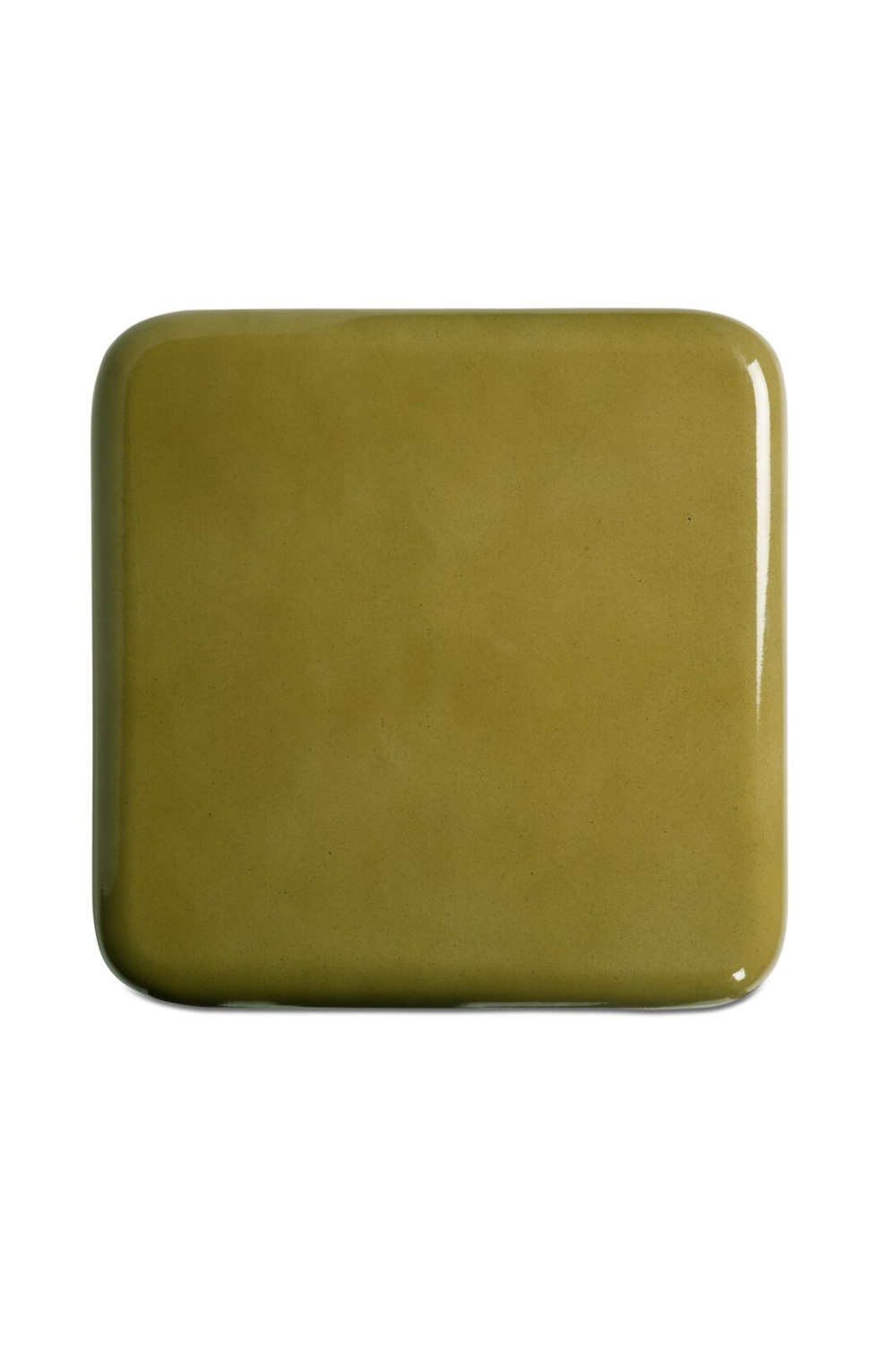 Modern European furniture - Green Lacquered Square Side Table - www.oroa.com
