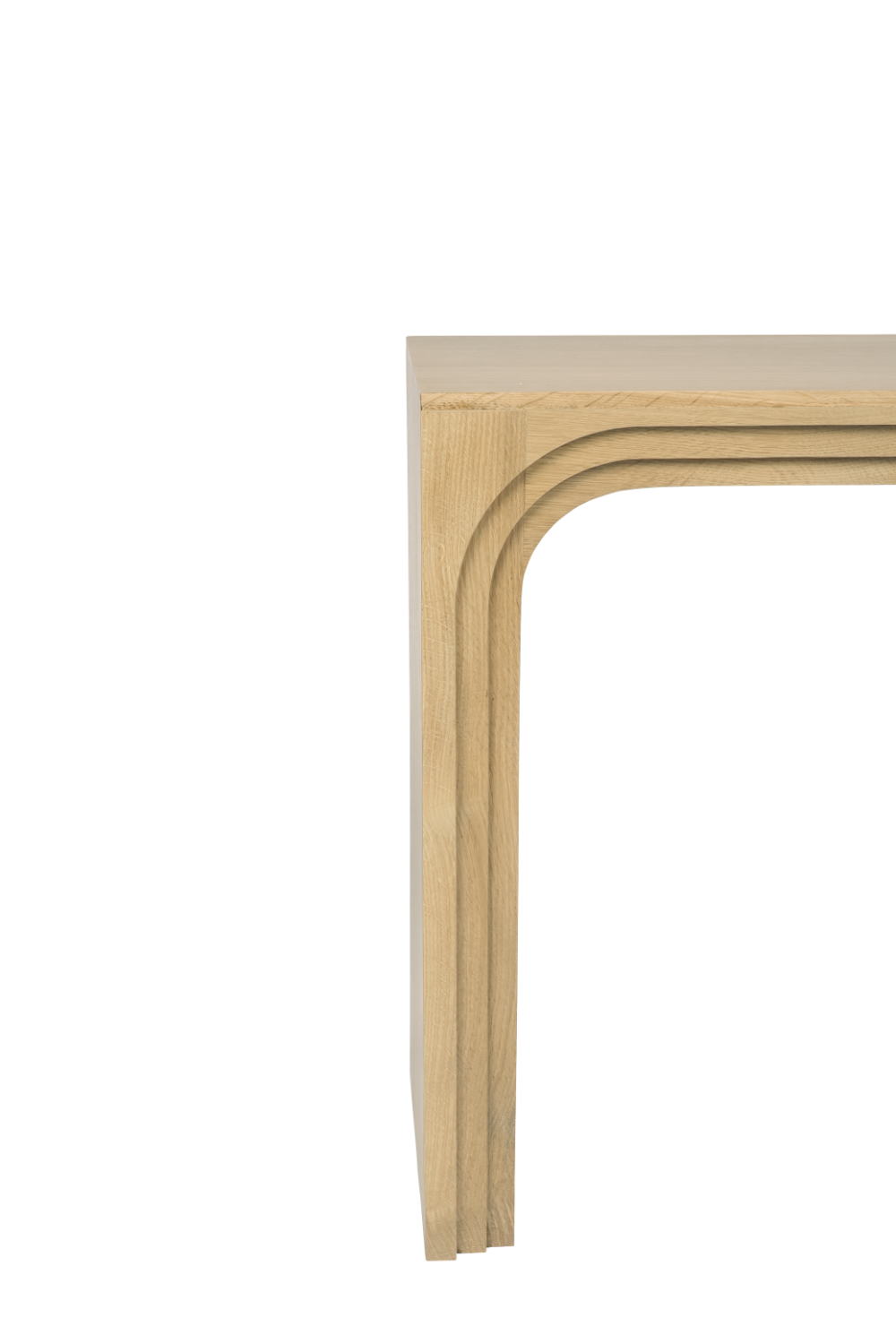 Modern European furniture - Solid Oak Arched Console Table - www.oroa.com