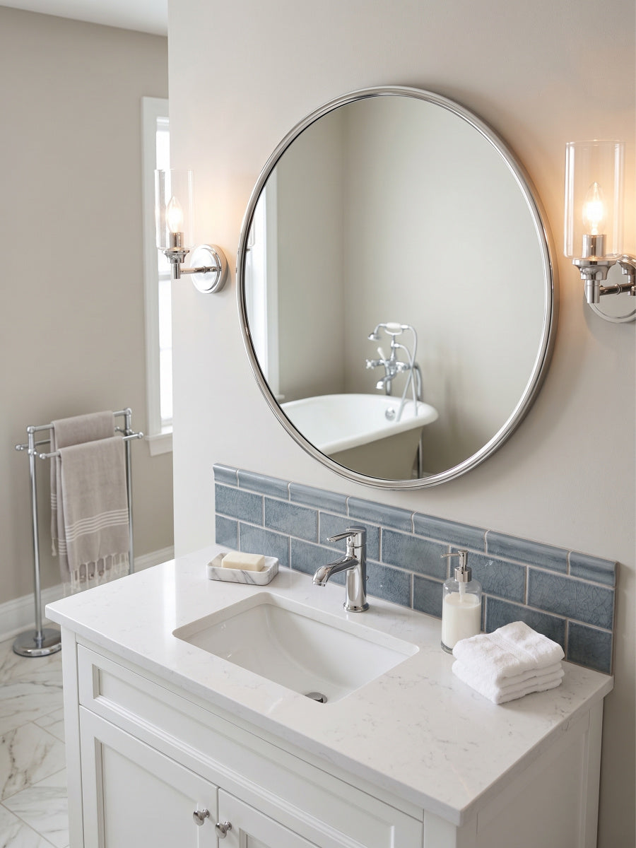 Chrome Round Mirror | Novi Living Lars