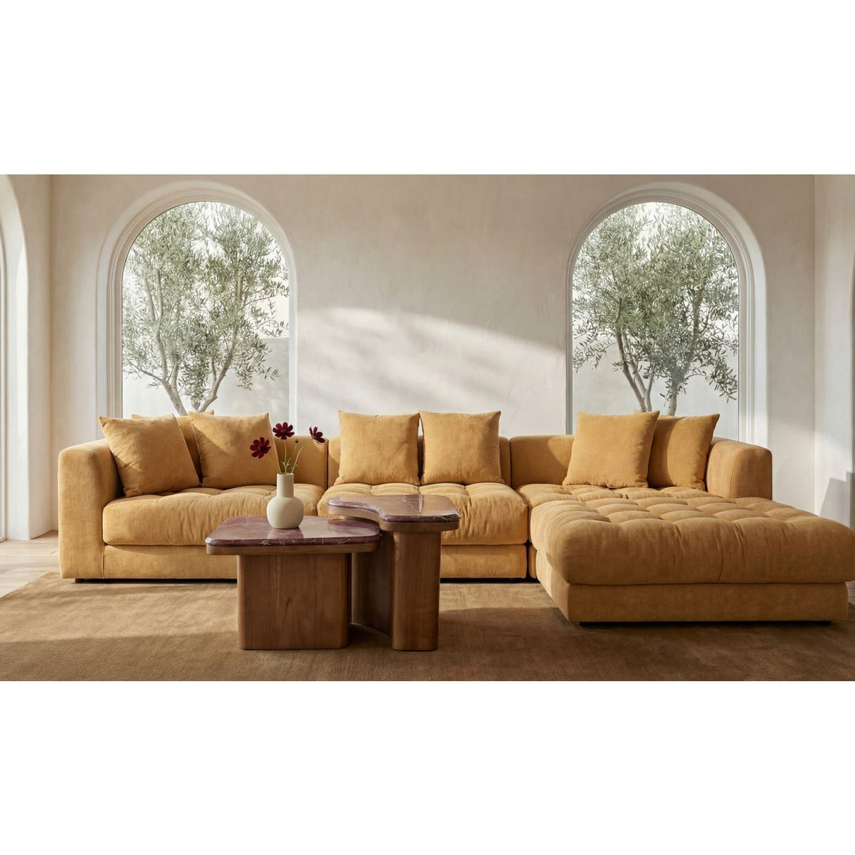 Modern or European furniture - Marble Nesting Coffee Tables (2) - www.oroa.com