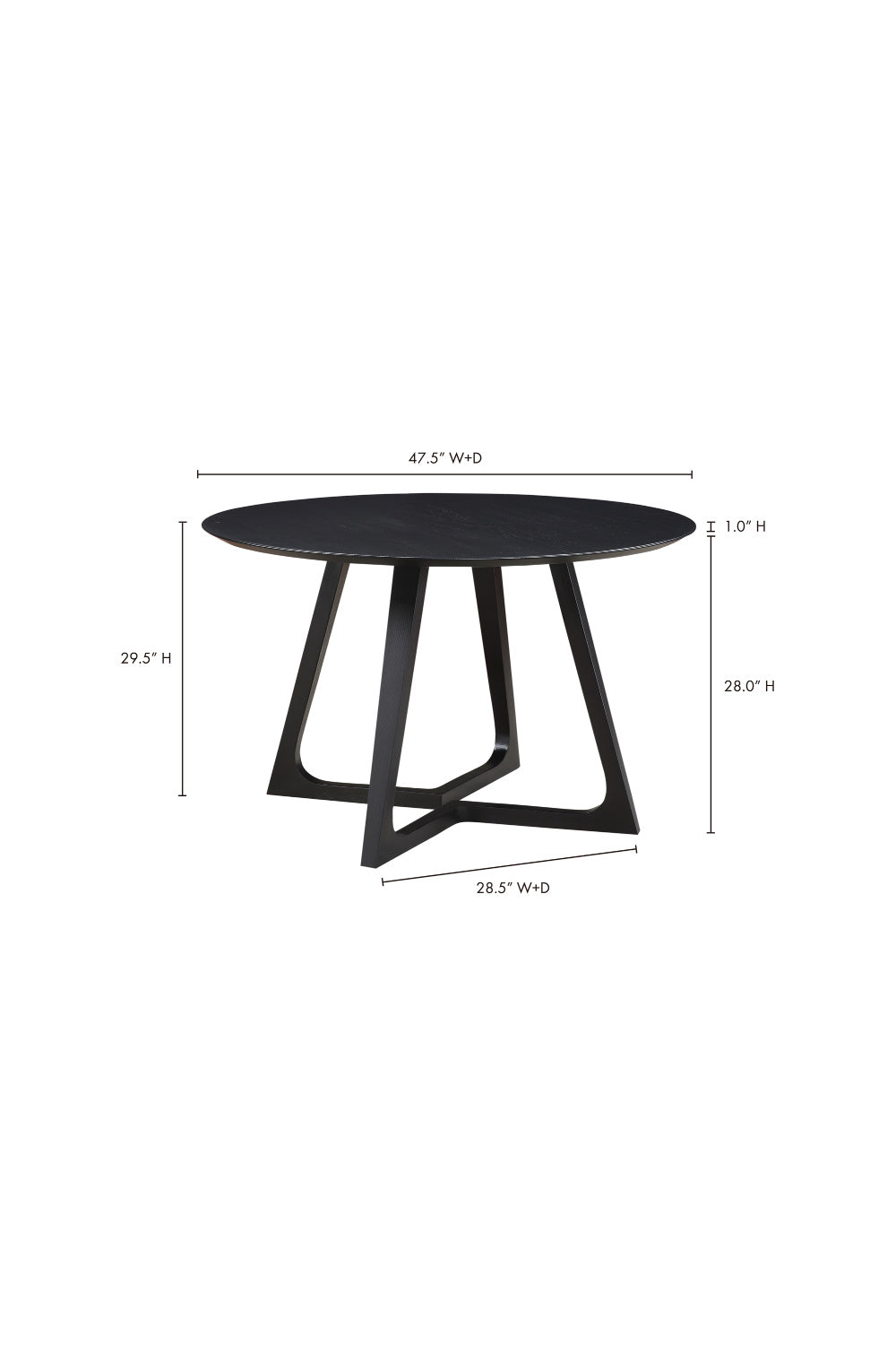 Modern European furniture - Sculptural Base Round Dining Table - www.oroa.com