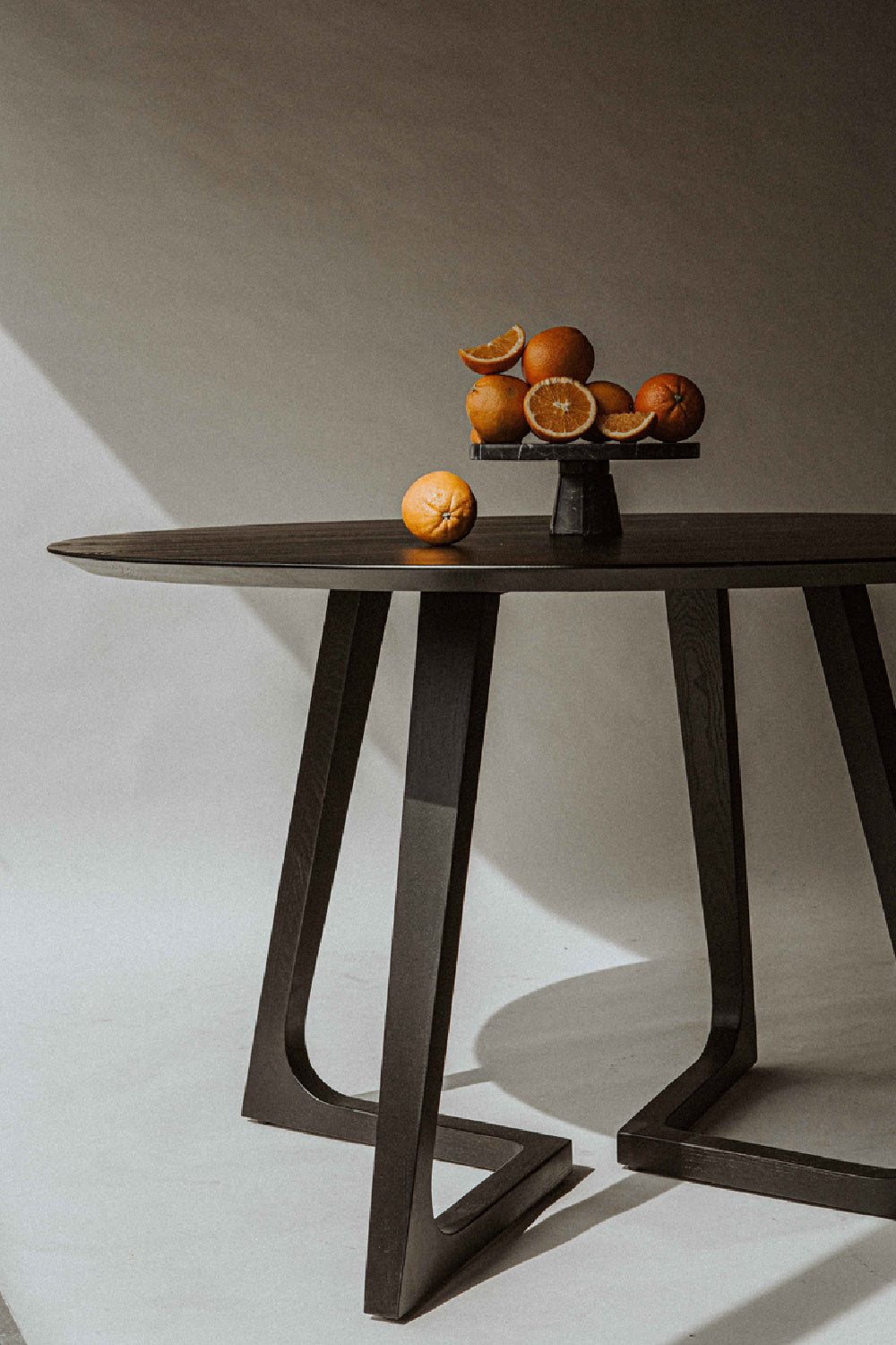 Modern European furniture - Sculptural Base Round Dining Table - www.oroa.com