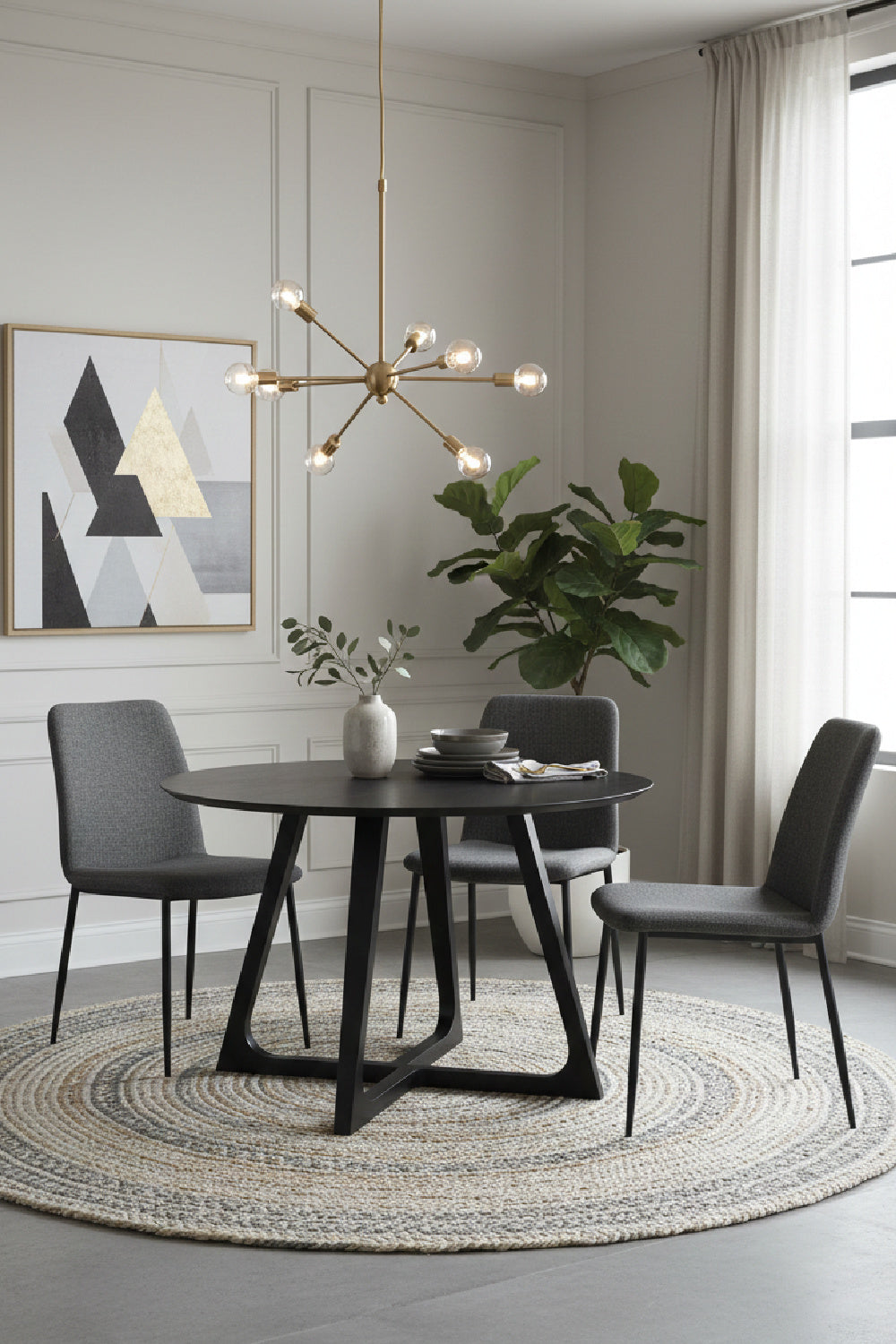 Modern European furniture - Sculptural Base Round Dining Table - www.oroa.com