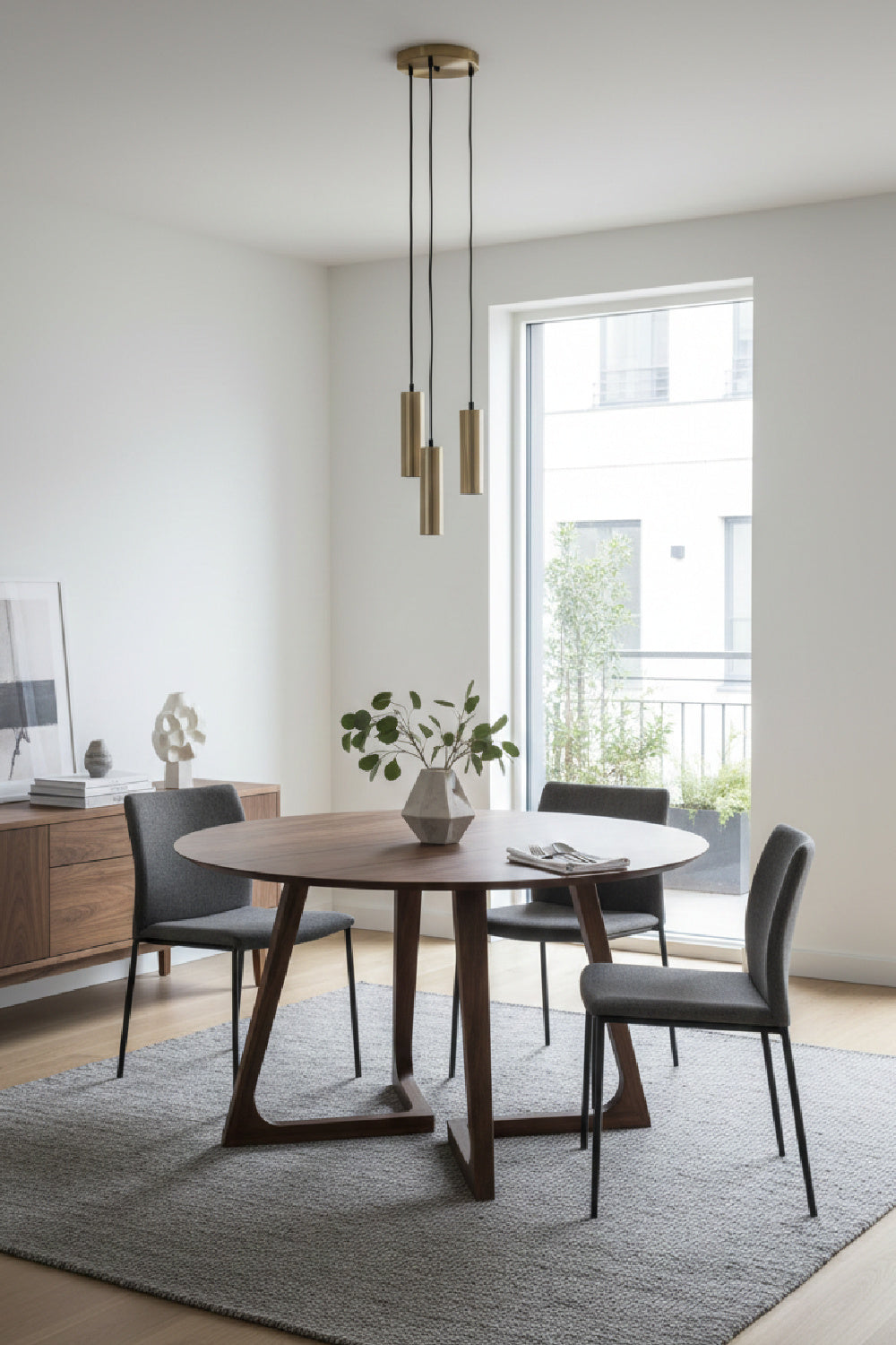 Modern European furniture - Sculptural Base Round Dining Table - www.oroa.com