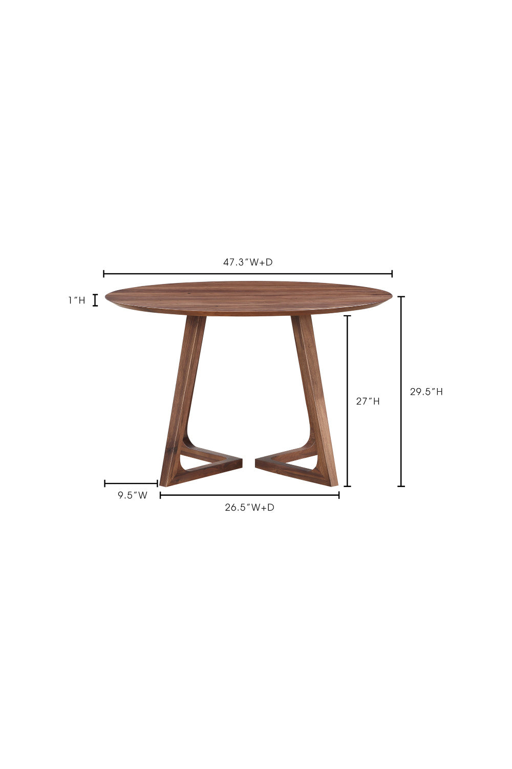 Modern European furniture - Sculptural Base Round Dining Table - www.oroa.com