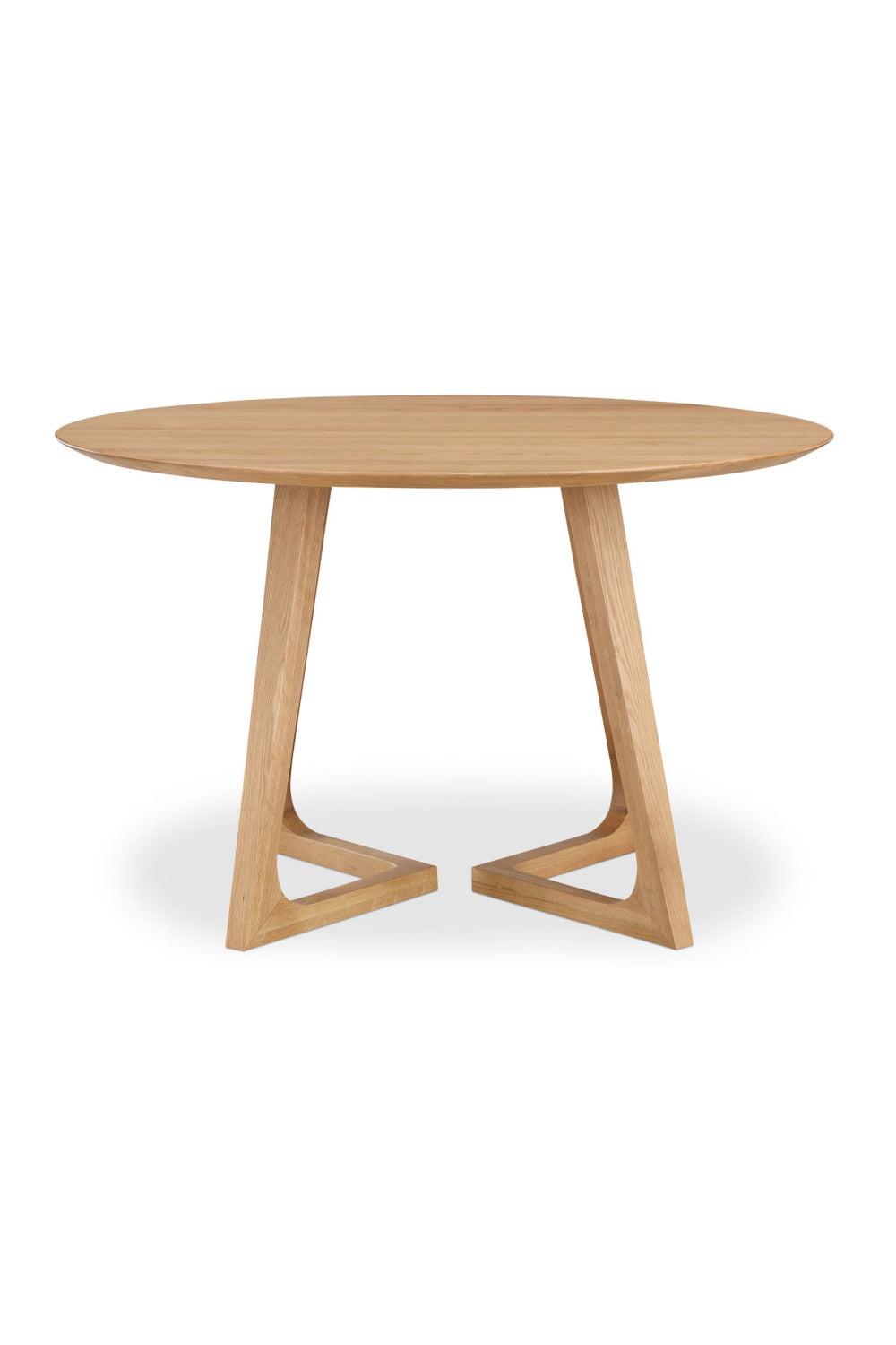 Natural Oak Round Dining Table | Novi Living Godenza
