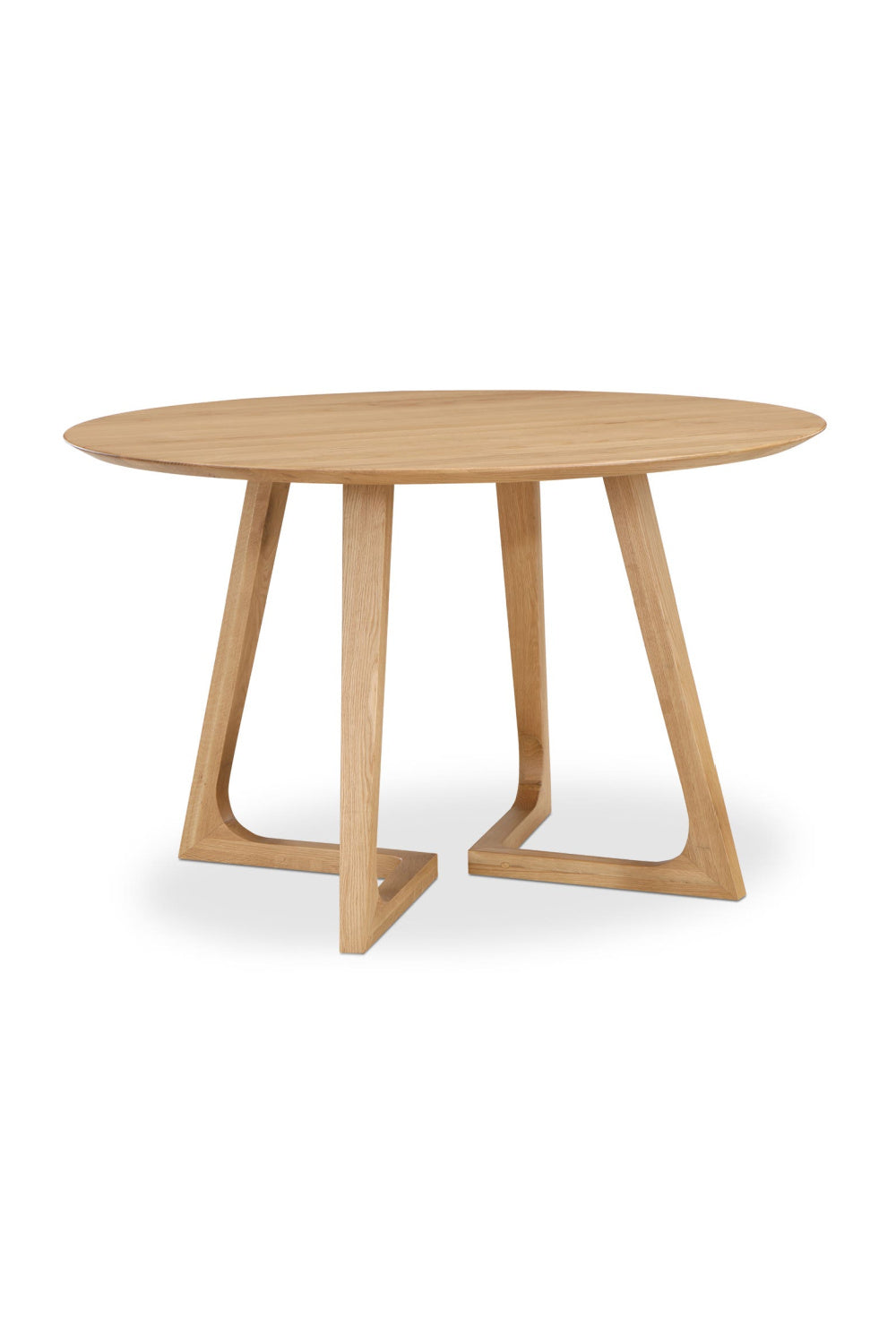 Natural Oak Round Dining Table | Novi Living Godenza