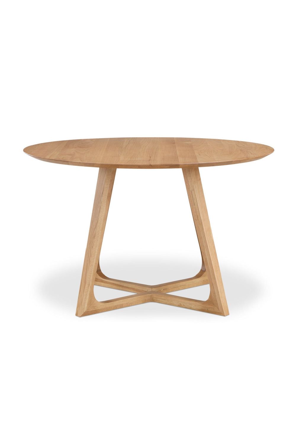 Natural Oak Round Dining Table | Novi Living Godenza
